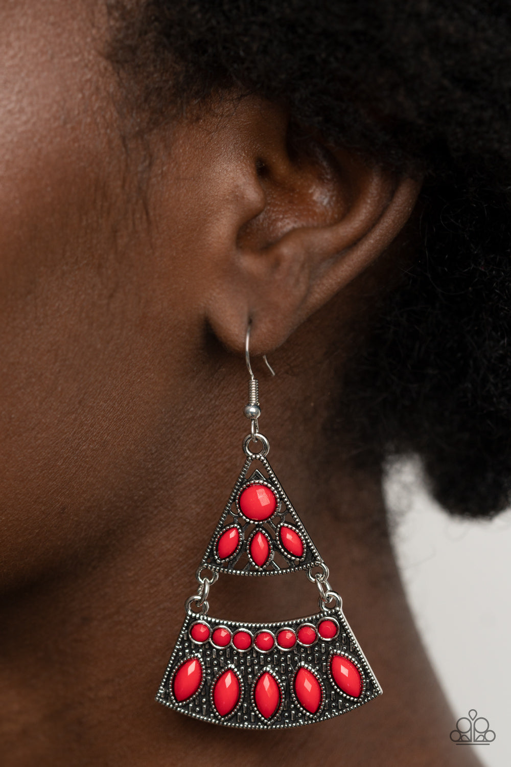 Paparazzi Accessories: Desert Fiesta - Red Earring
