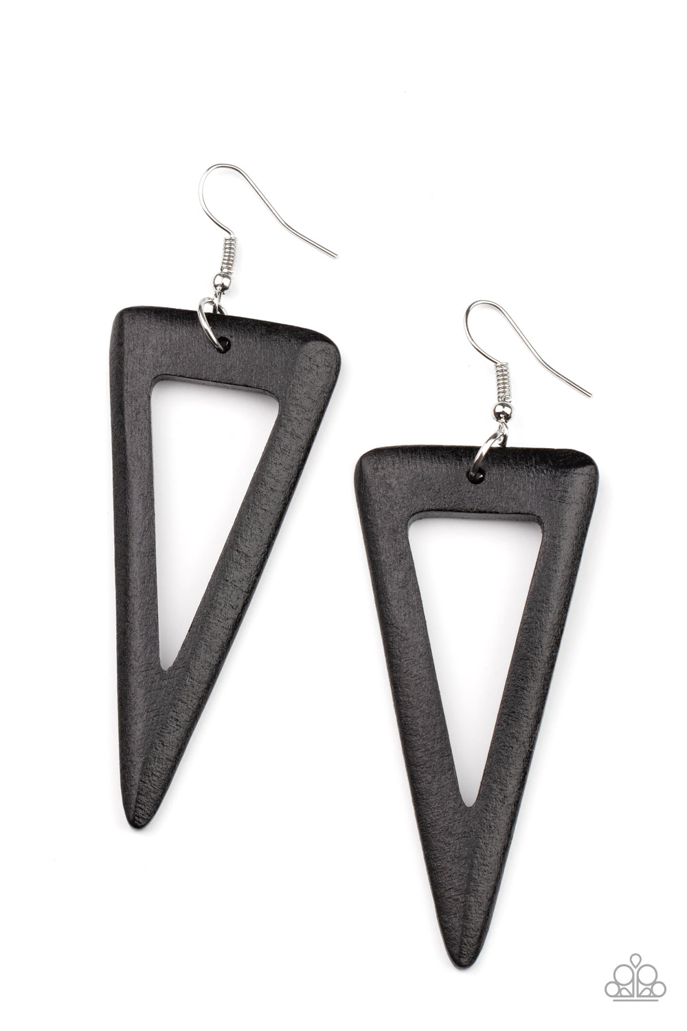 Paparazzi Accessories: Bermuda Backpacker - Black Earring