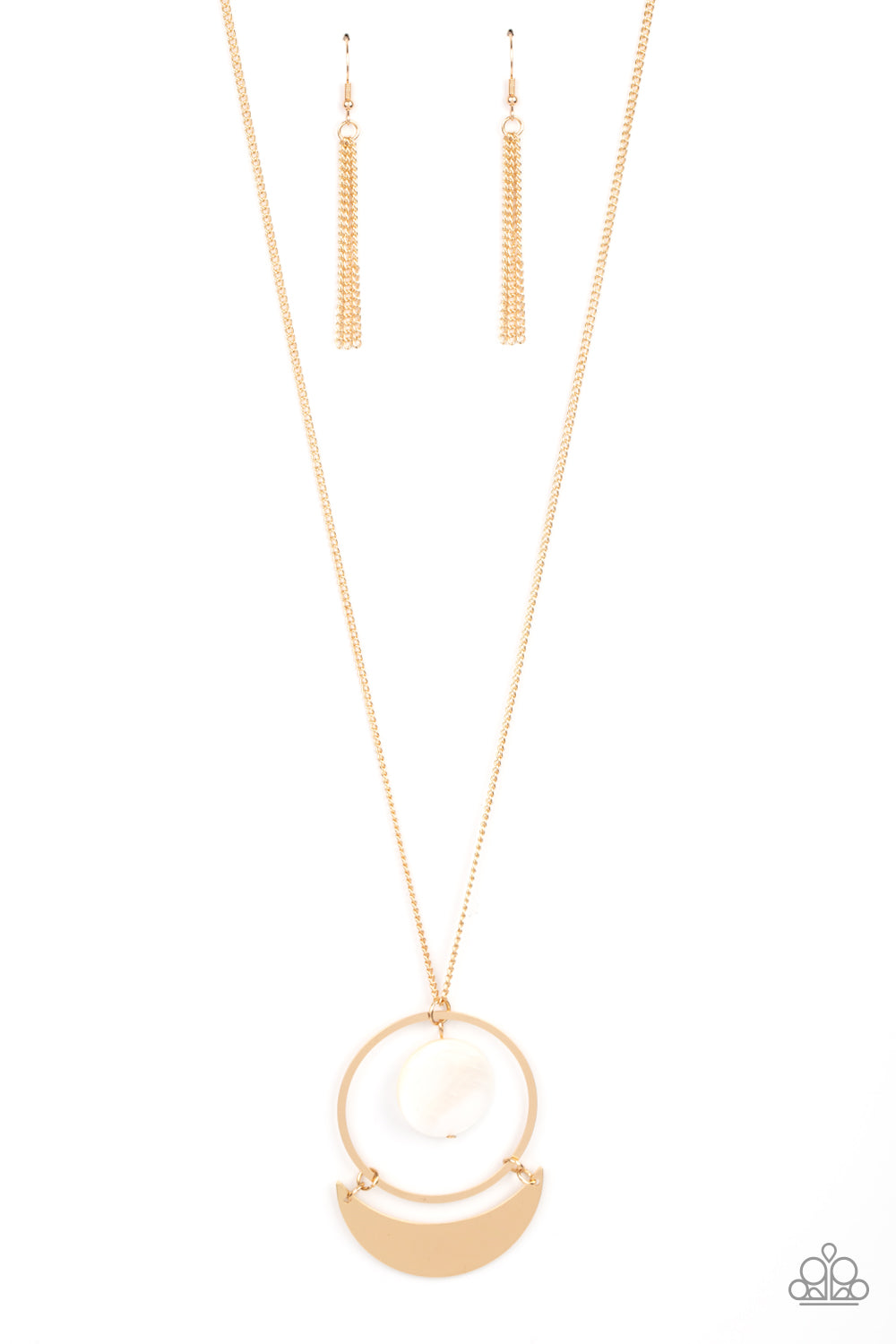 Paparazzi Accessories: Moonlight Sailing - Gold Necklace