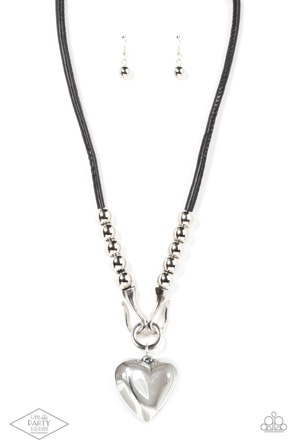 Paparazzi Accessories: Forbidden Love - Black Necklace