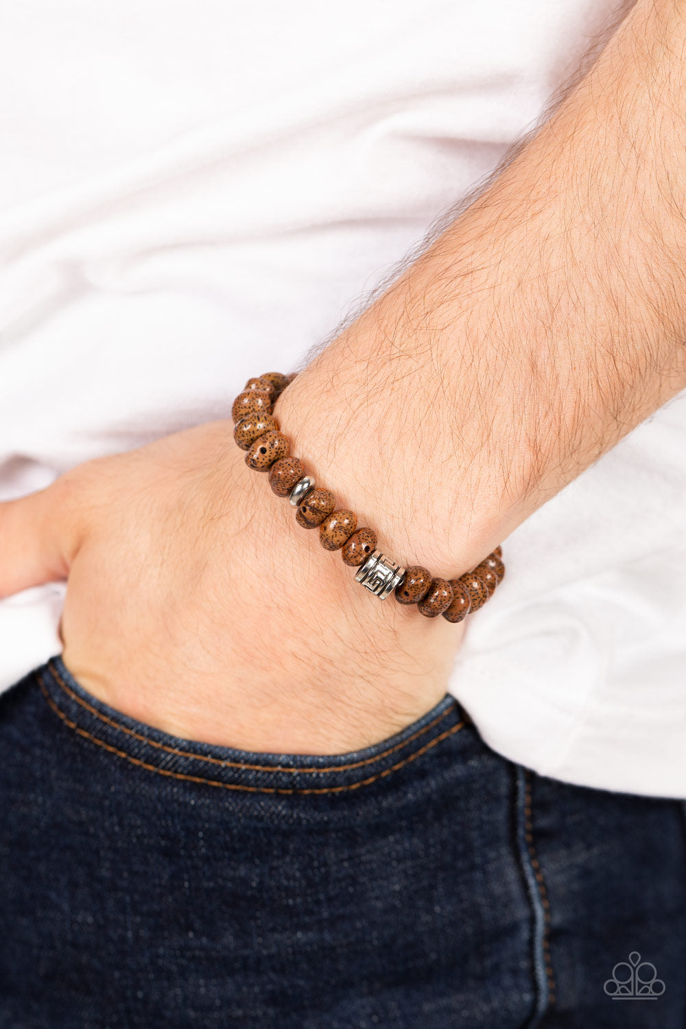 Paparazzi Accessories: Natural State of Mind - Brown Bracelet