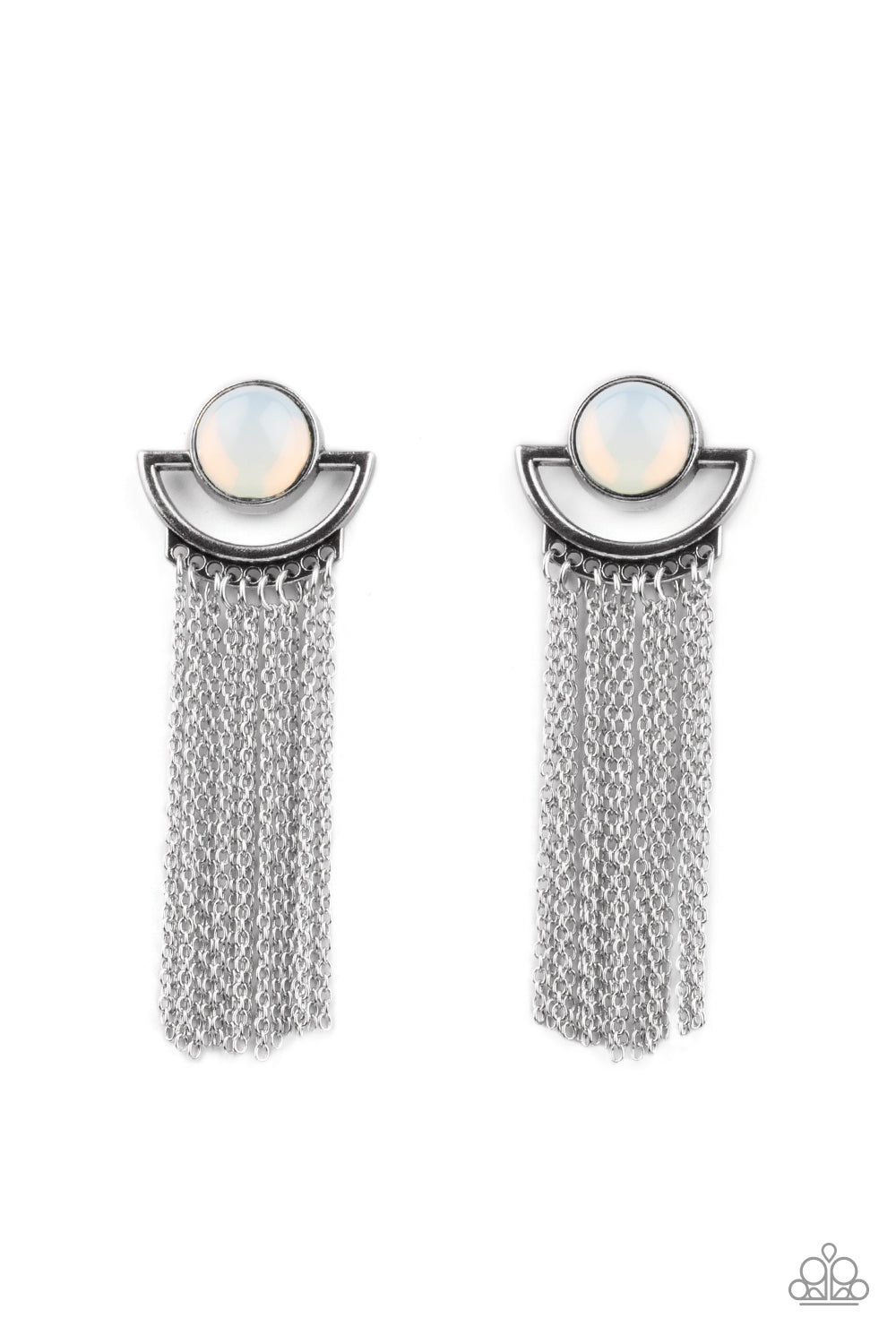 Paparazzi Accessories: Opal Oracle - White Earring
