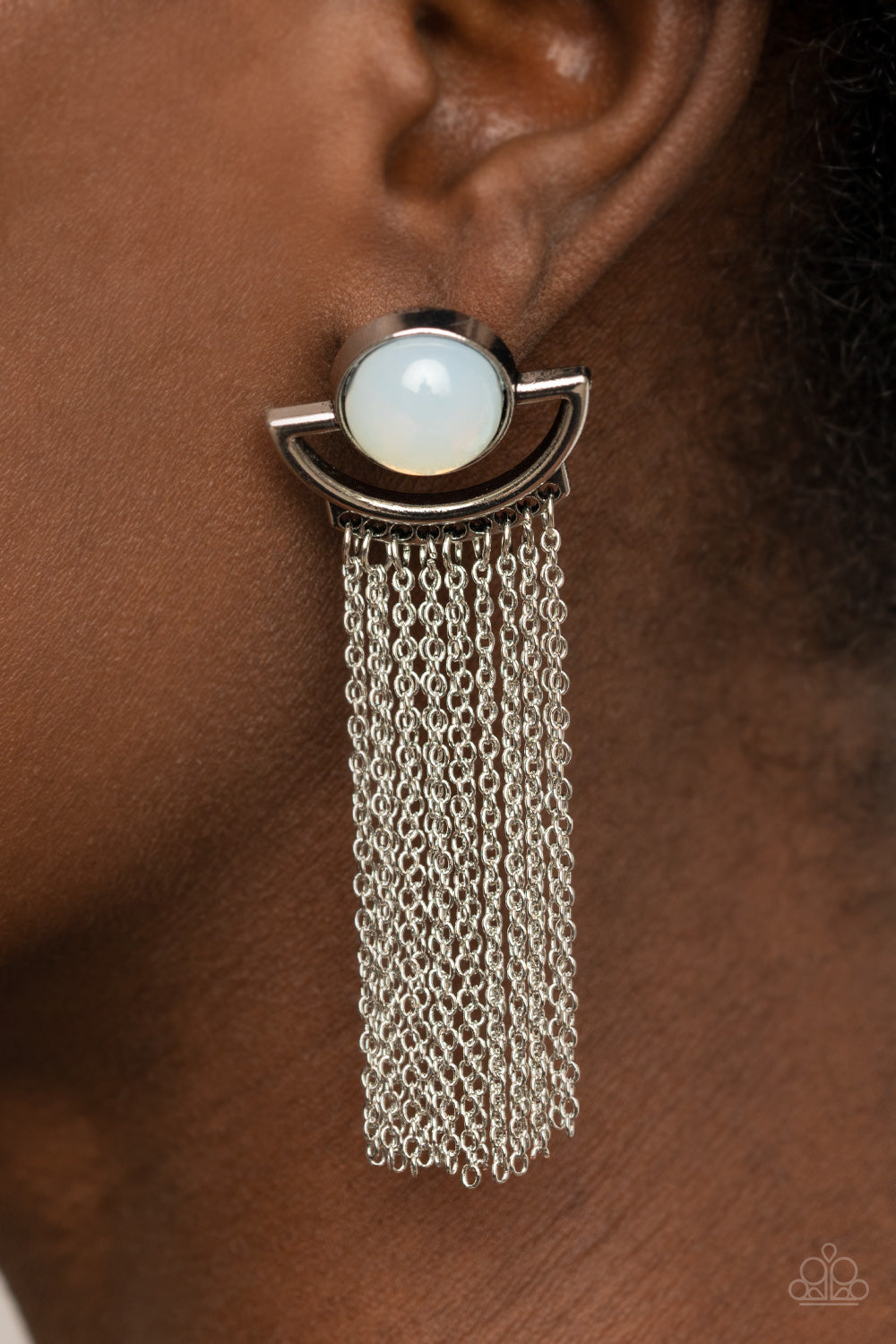 Paparazzi Accessories: Opal Oracle - White Earring