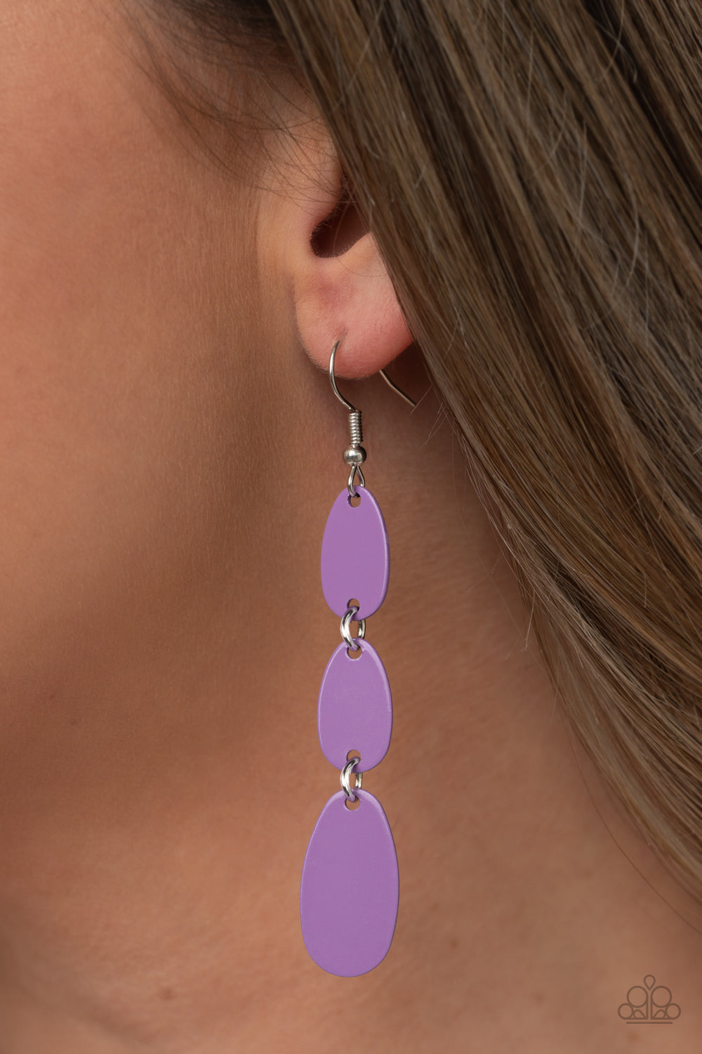 Paparazzi Accessories: Rainbow Drops - Purple Earring