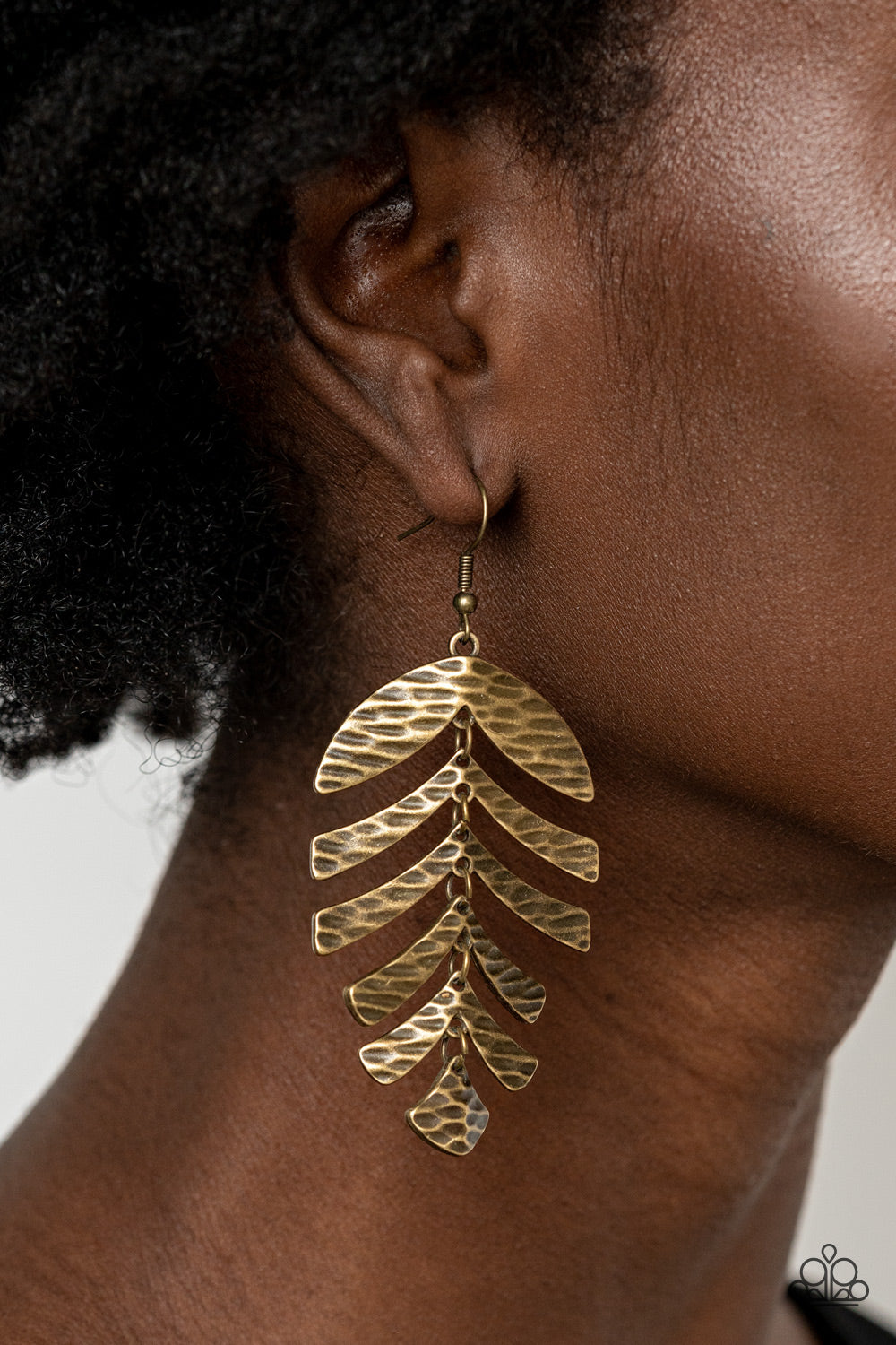 Paparazzi Accessories: Palm Lagoon - Brass Earring