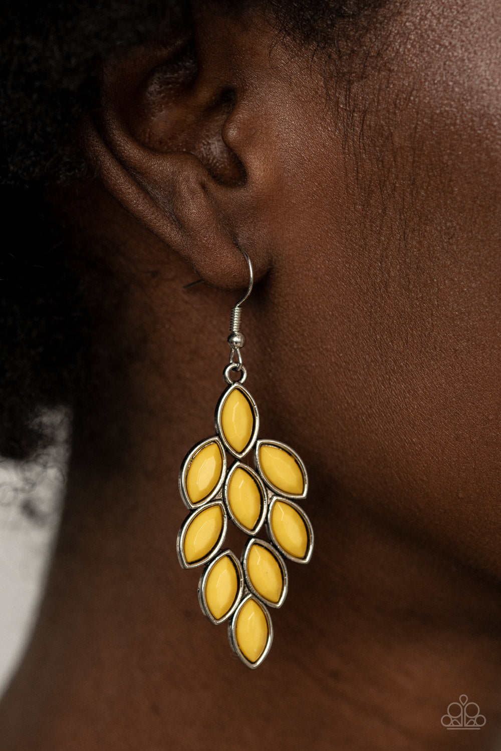 Paparazzi Accessories: Flamboyant Foliage - Yellow Earring