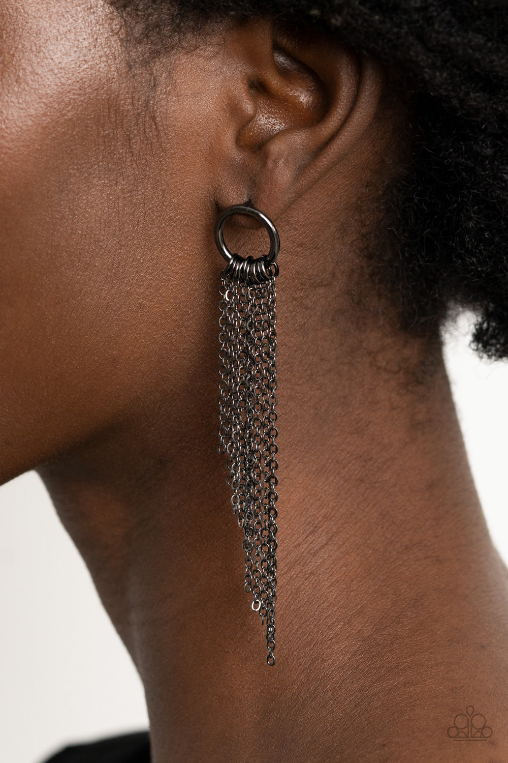 Paparazzi Accessories: Divinely Dipping - Black Earring