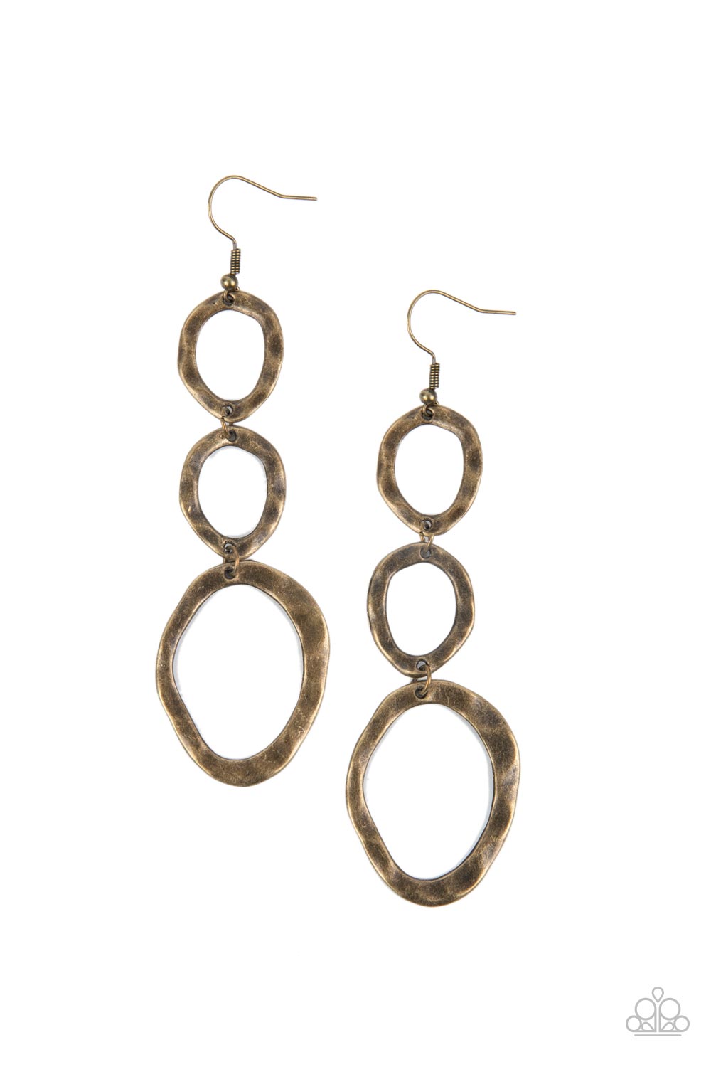 Paparazzi Accessories: So OVAL It! - Brass Earring