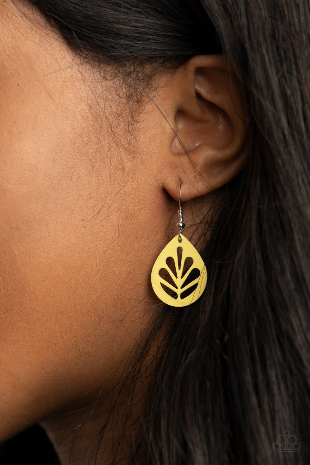 Paparazzi Accessories: LEAF Yourself Wide Open - Yellow Earring