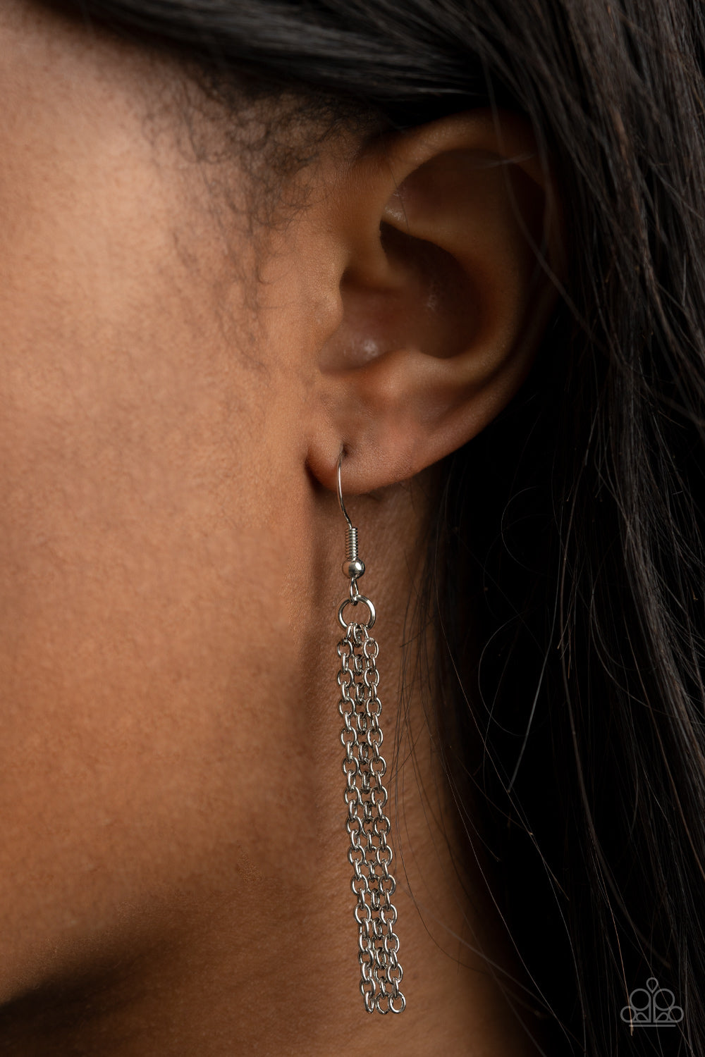 Paparazzi Accessories: 3-D Drama - Silver Necklace