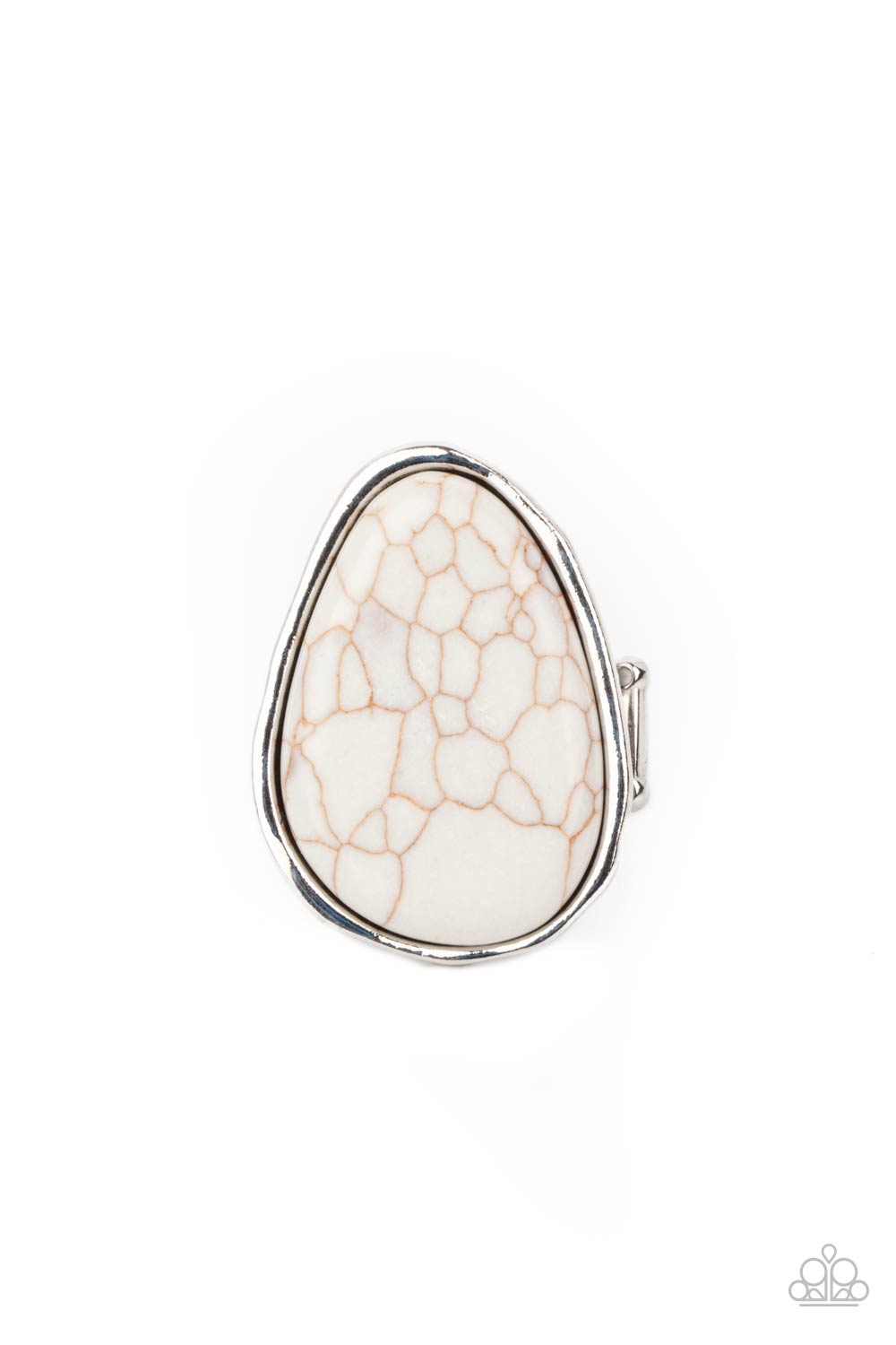 Paparazzi Accessories: Marble Mecca - White Ring