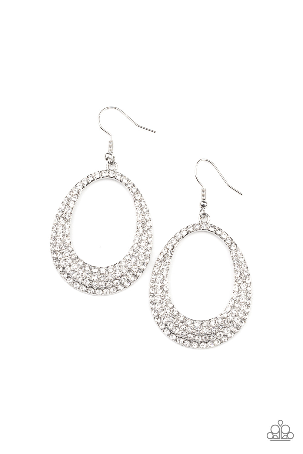 Paparazzi Accessories: Life GLOWS On - White Earring