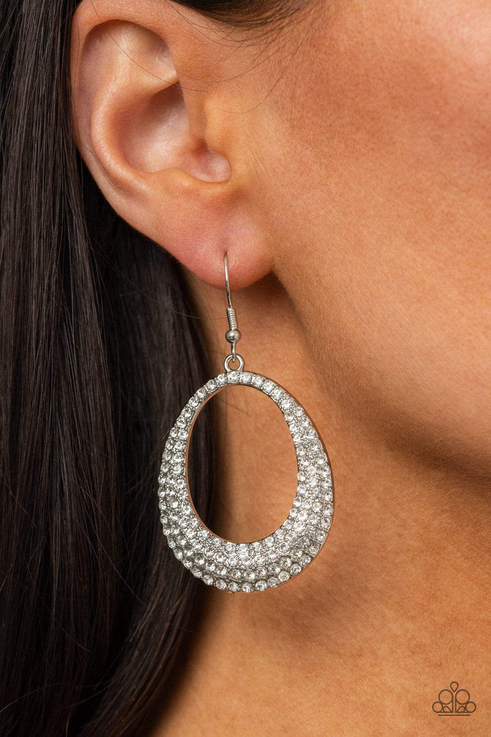 Paparazzi Accessories: Life GLOWS On - White Earring