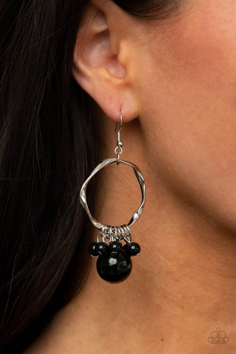 Paparazzi Accessories: Delectably Diva - Black Earring