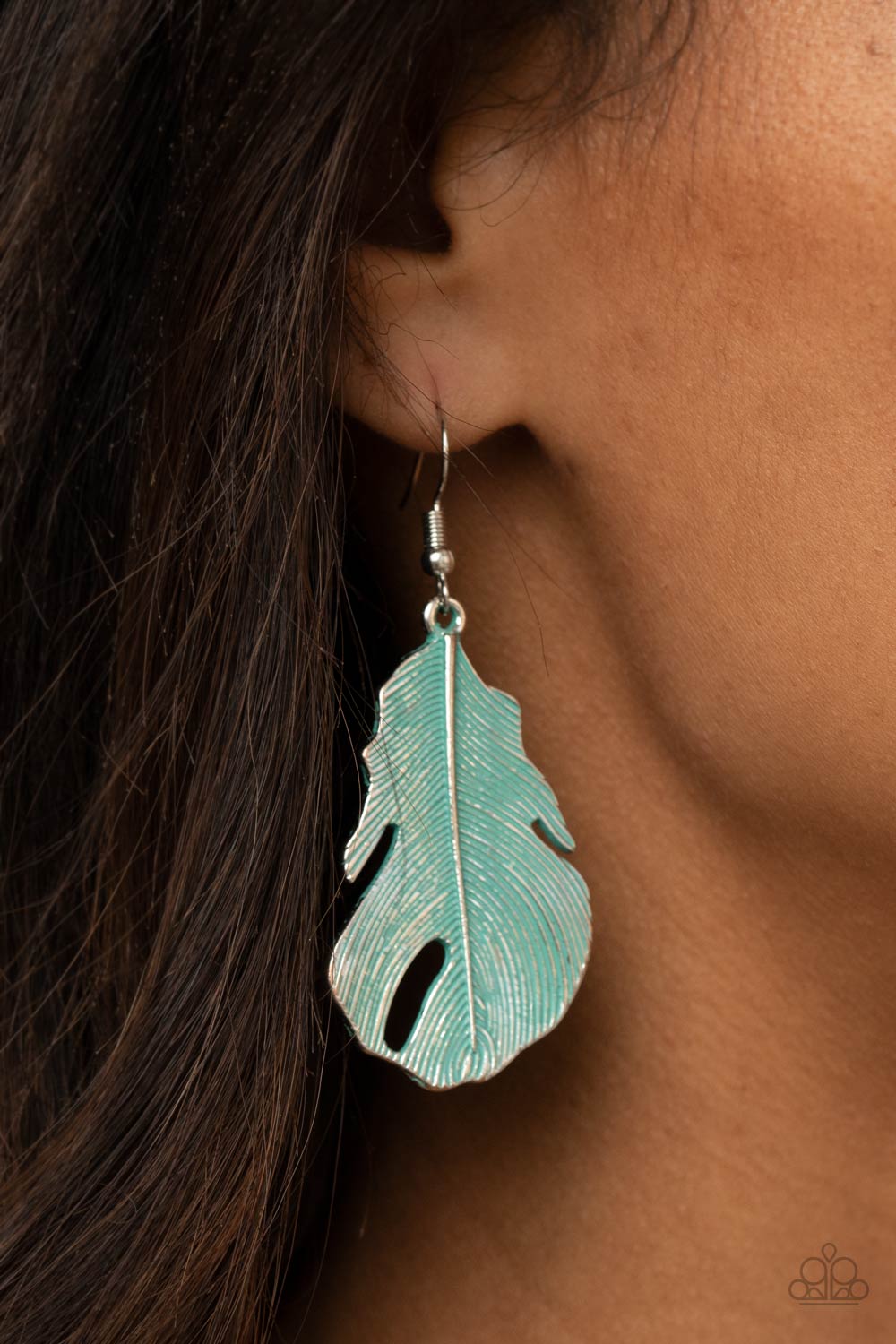 Paparazzi Accessories: Heads QUILL Roll - Blue Earring