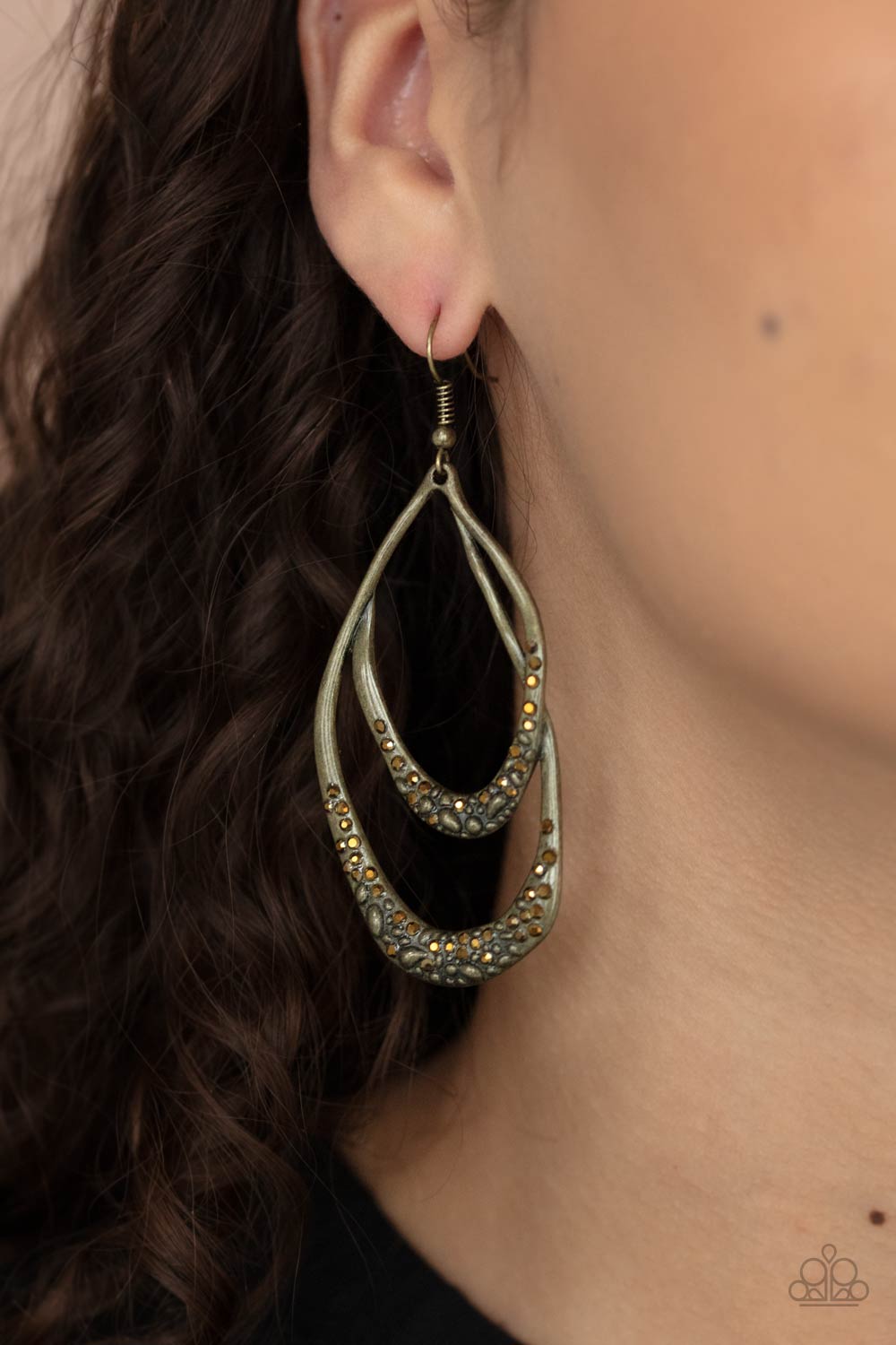 Paparazzi Accessories: Beyond Your GLEAMS - Brass Earring