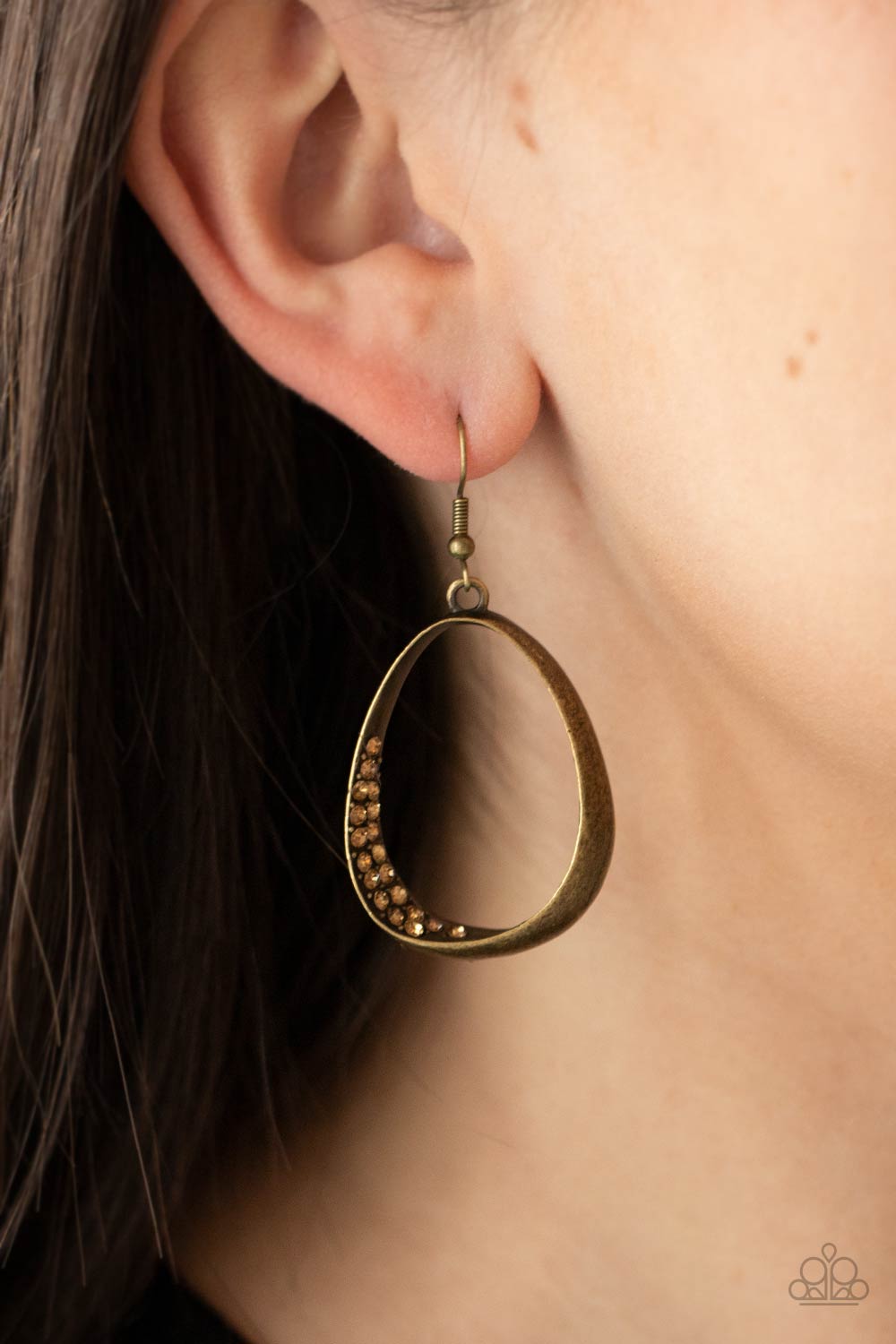 Paparazzi Accessories: Fiercely Flauntable - Brass Earring