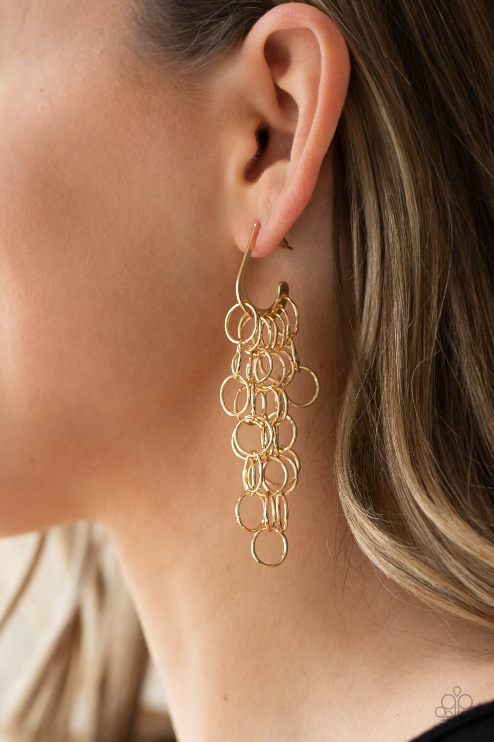 Paparazzi Accessories: Long Live The Rebels - Gold Earring