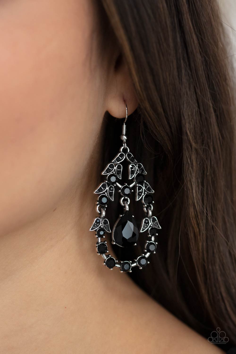 Paparazzi Accessories: Garden Decorum - Black Earring