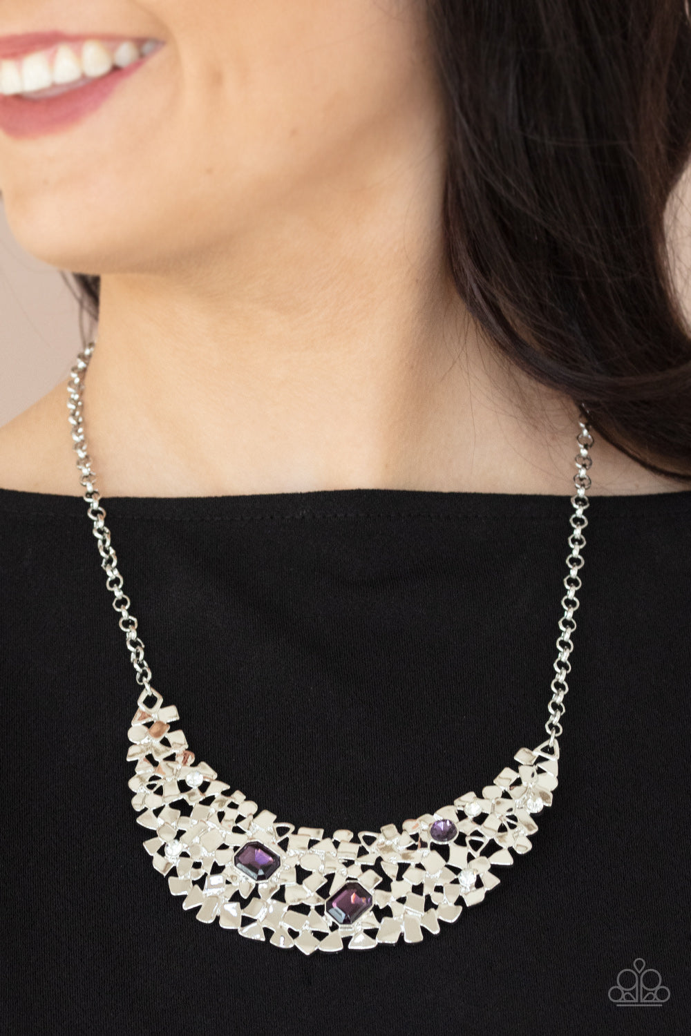 Paparazzi Accessories: Fabulously Fragmented - Purple Necklace