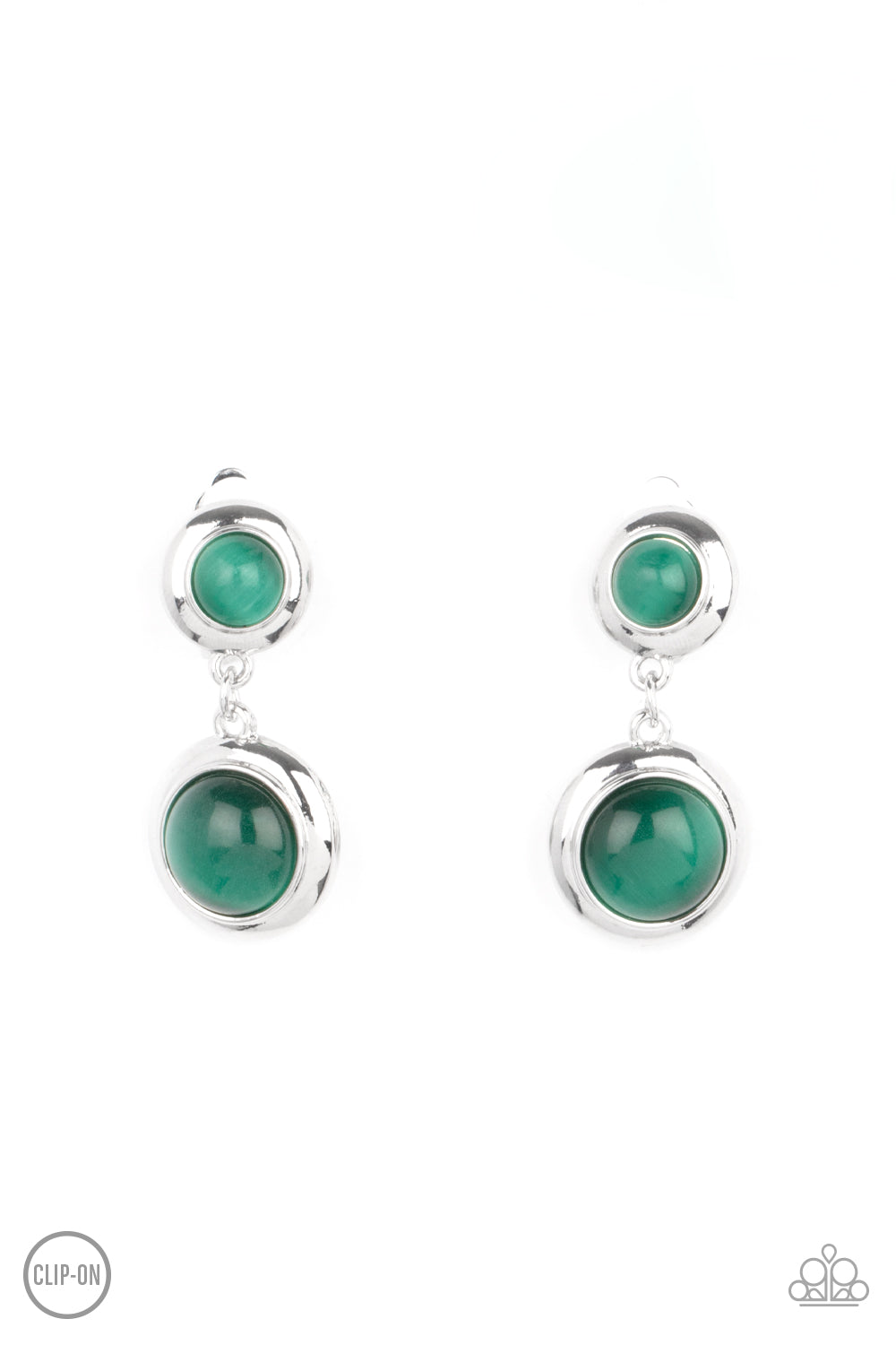 Paparazzi Accessories: Subtle Smolder - Green Earring