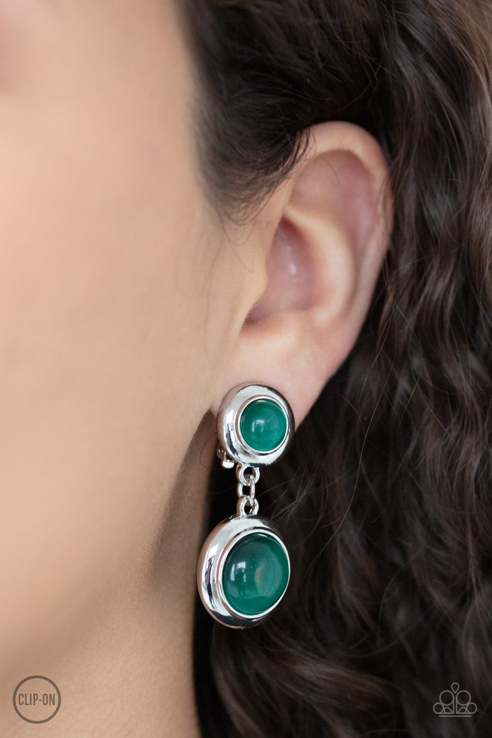 Paparazzi Accessories: Subtle Smolder - Green Earring