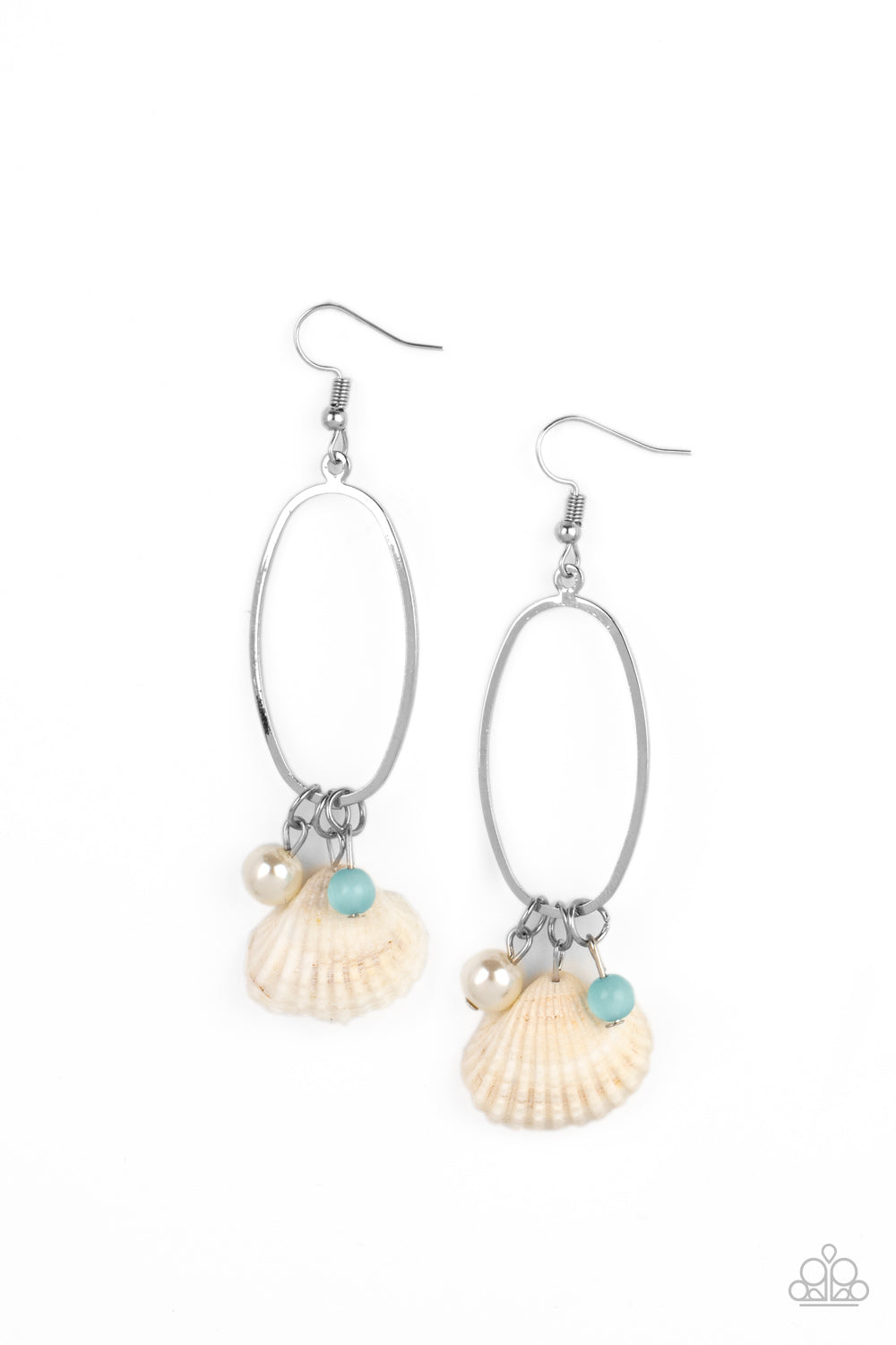 Paparazzi Accessories: This Too SHELL Pass - Blue Earring