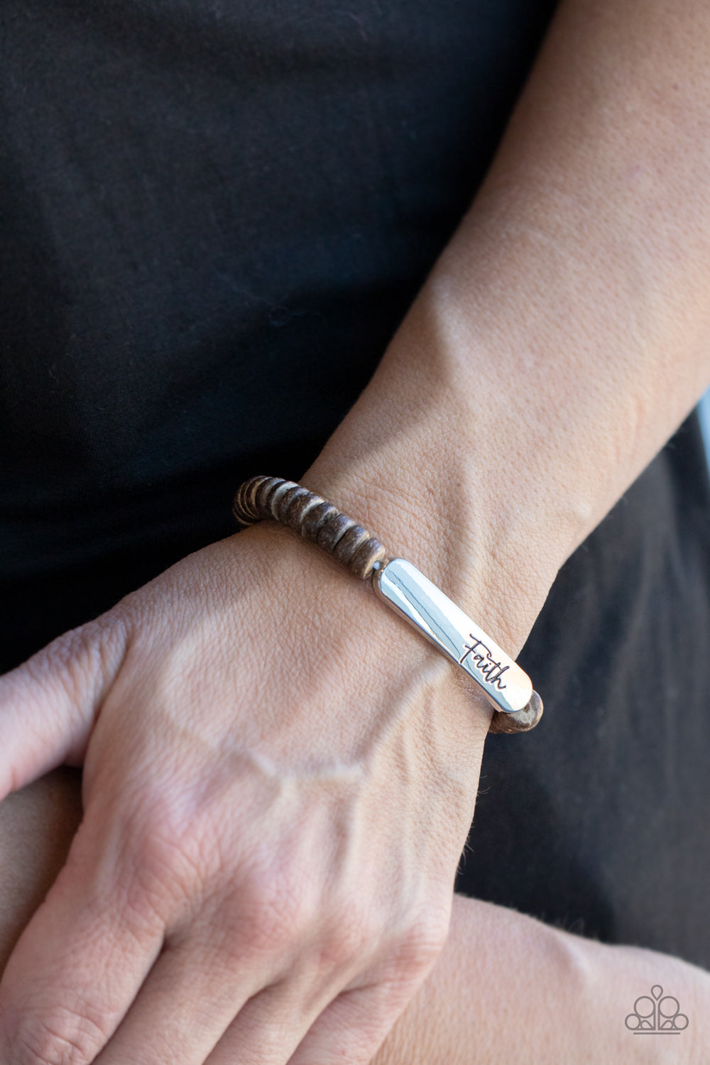 Paparazzi Accessories: Full Faith - Brown Bracelet