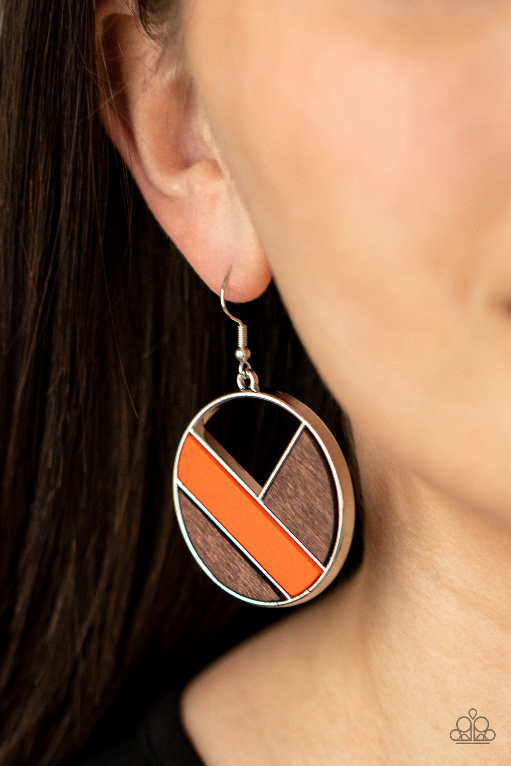 Paparazzi Accessories: Dont Be MODest - Orange Earring