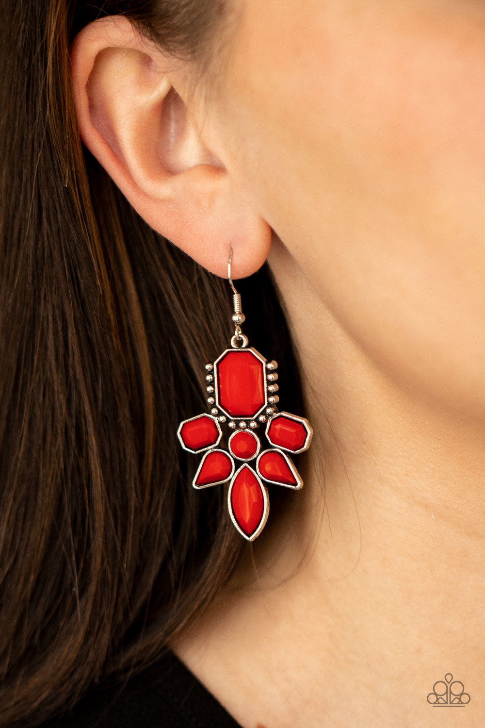 Paparazzi Accessories: Vacay Vixen - Red Earring