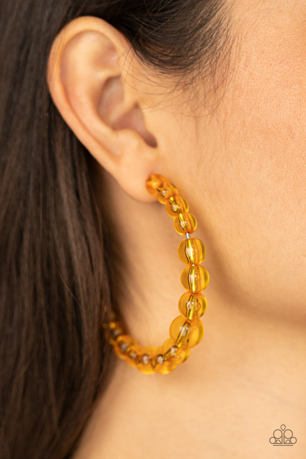Paparazzi Accessories: In The Clear - Orange Earring