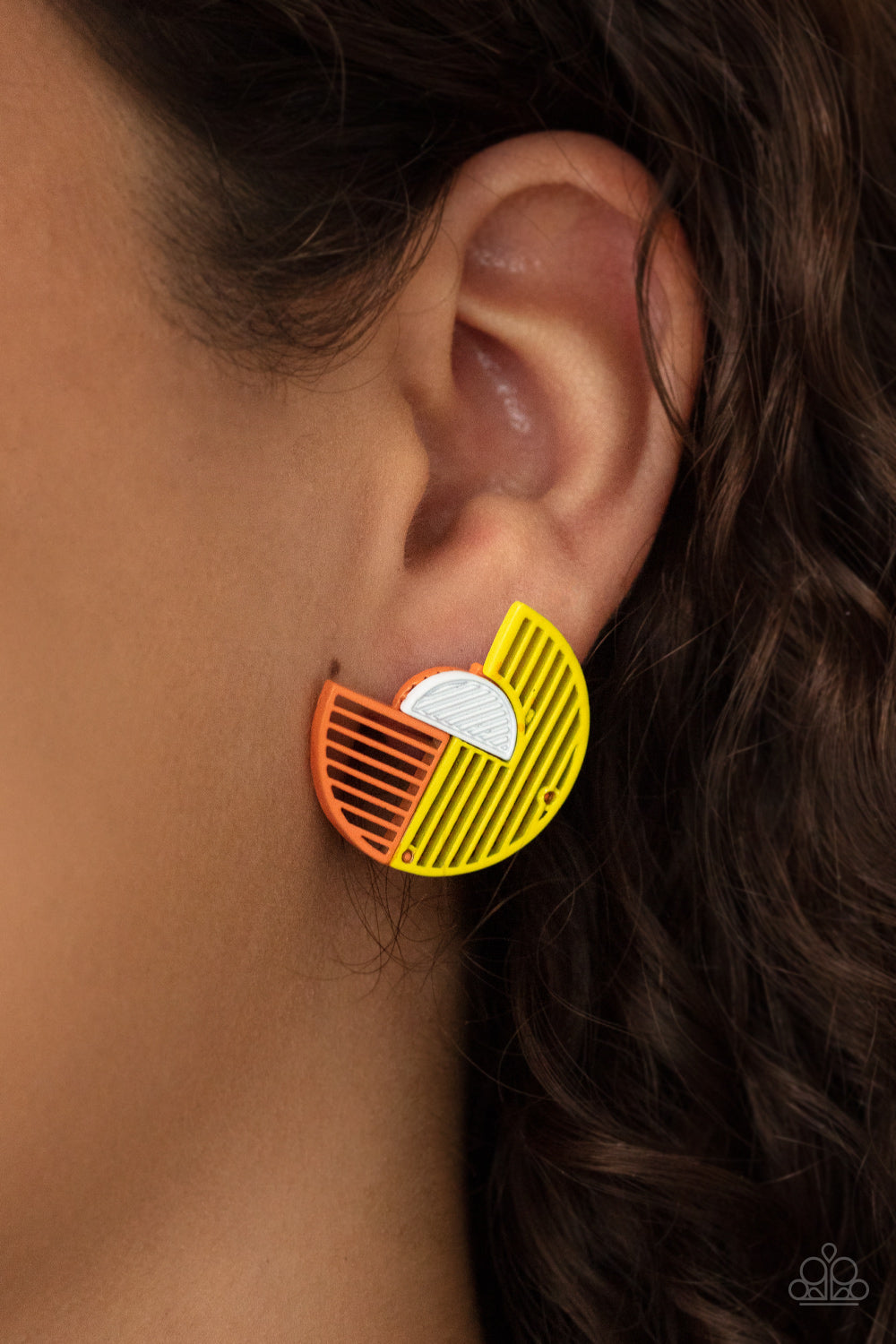 Paparazzi Accessories: It’s Just an Expression - Yellow Earring