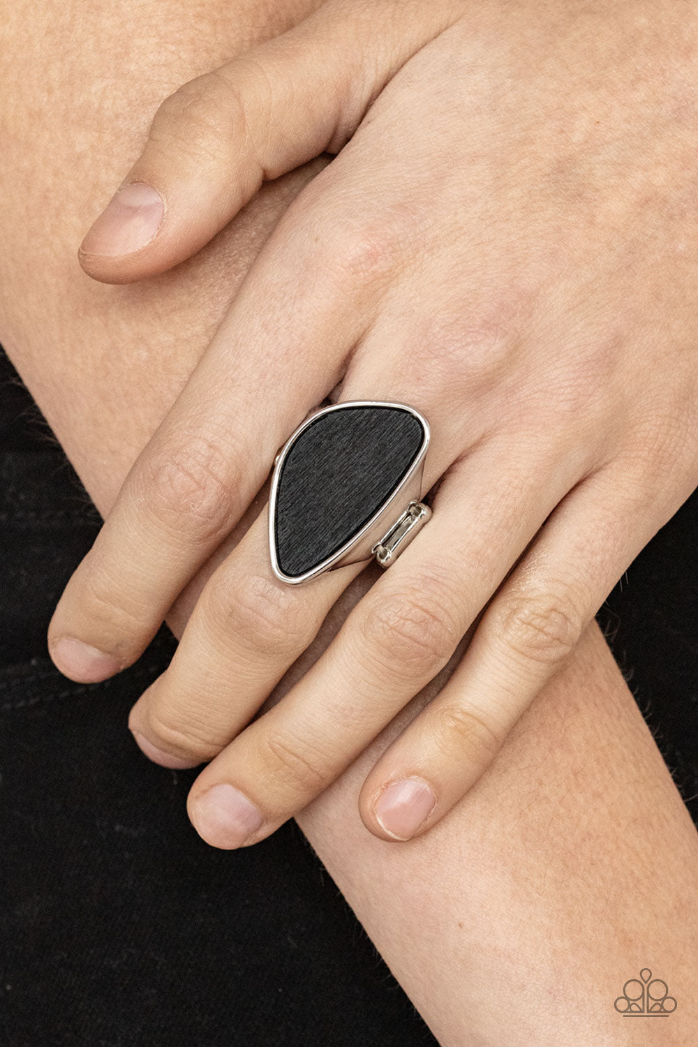 Paparazzi Accessories: Perfectly Petrified - Black Ring