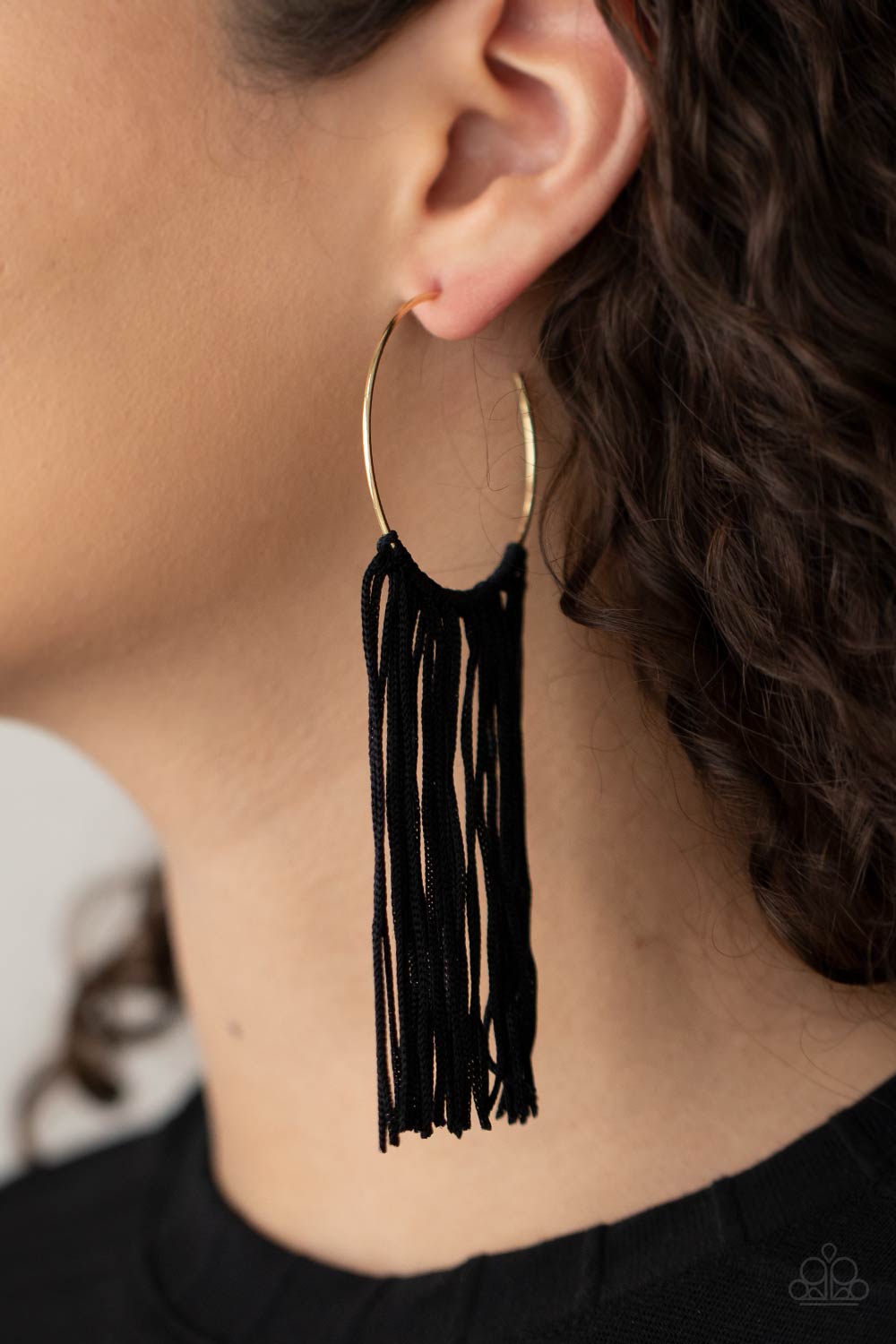 Paparazzi Accessories: Flauntable Fringe - Gold Earring