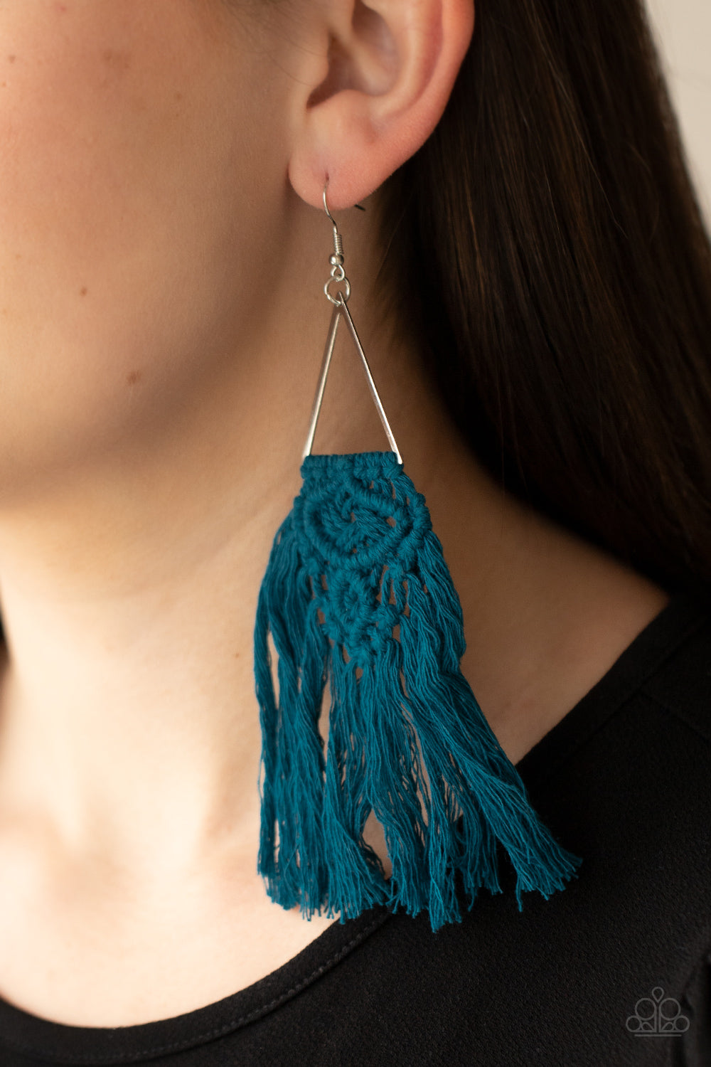 Paparazzi Accessories: Modern Day Macrame - Blue Earring