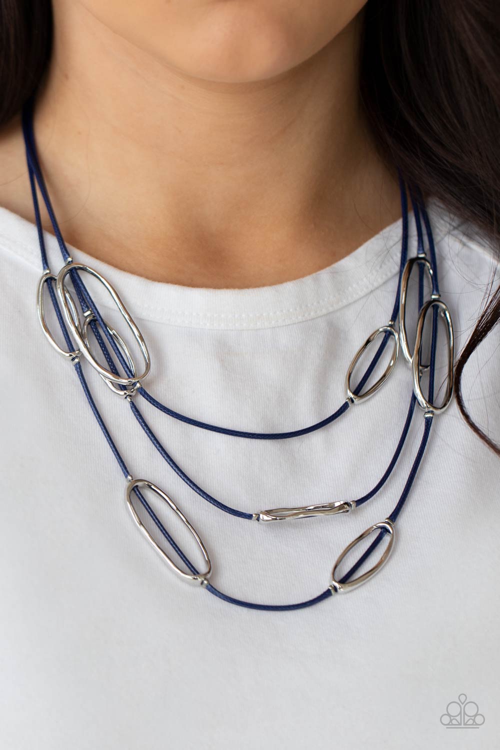 Paparazzi Accessories: Check Your CORD-inates - Blue Neckalce