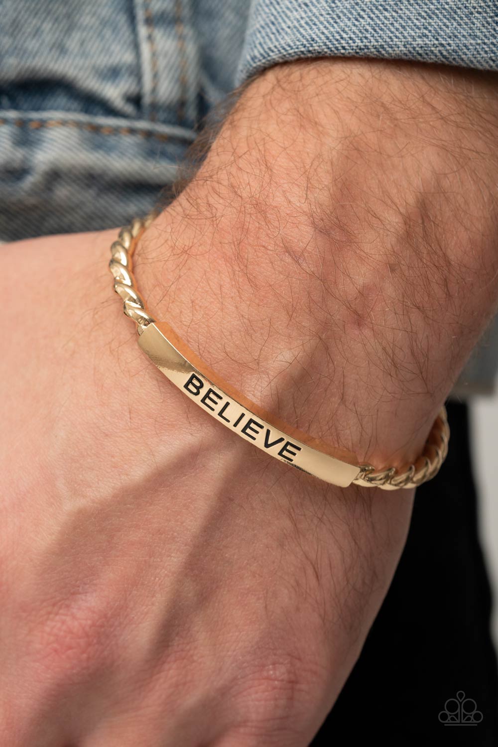 Paparazzi Accessories: Keep Calm and Believe - Gold Bracelet