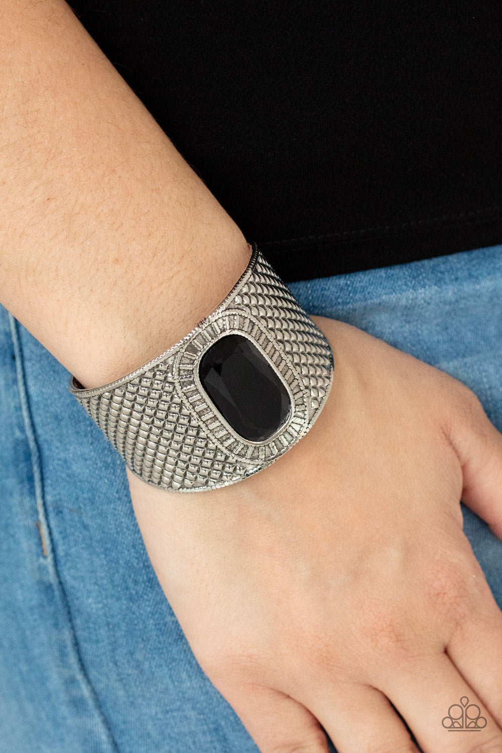 Paparazzi Accessories: Poshly Pharaoh - Black Bracelet