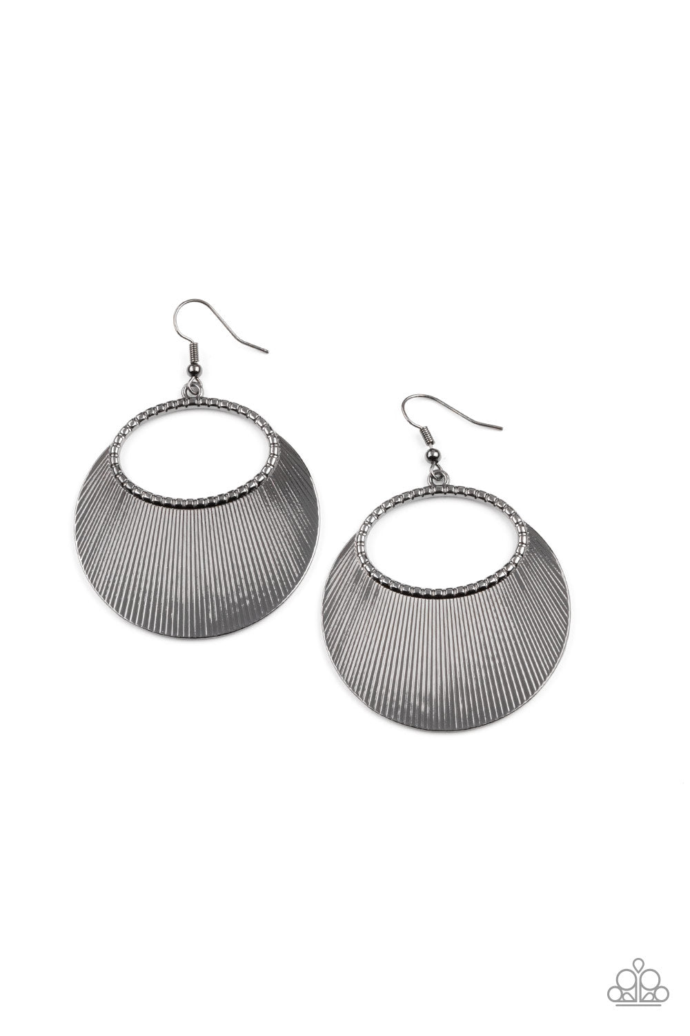 Paparazzi Accessories: Fan Girl Glam - Black Earring