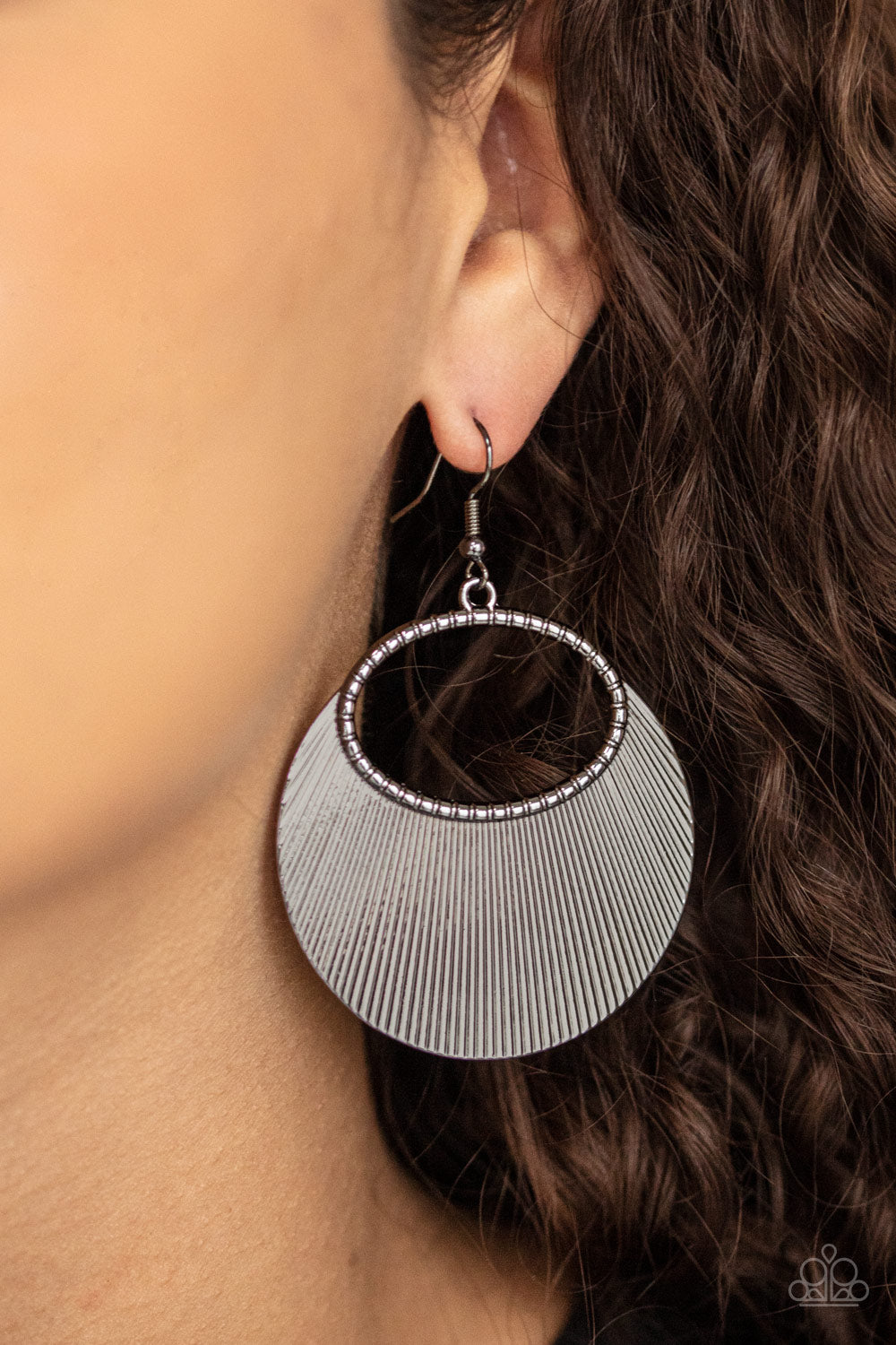 Paparazzi Accessories: Fan Girl Glam - Black Earring