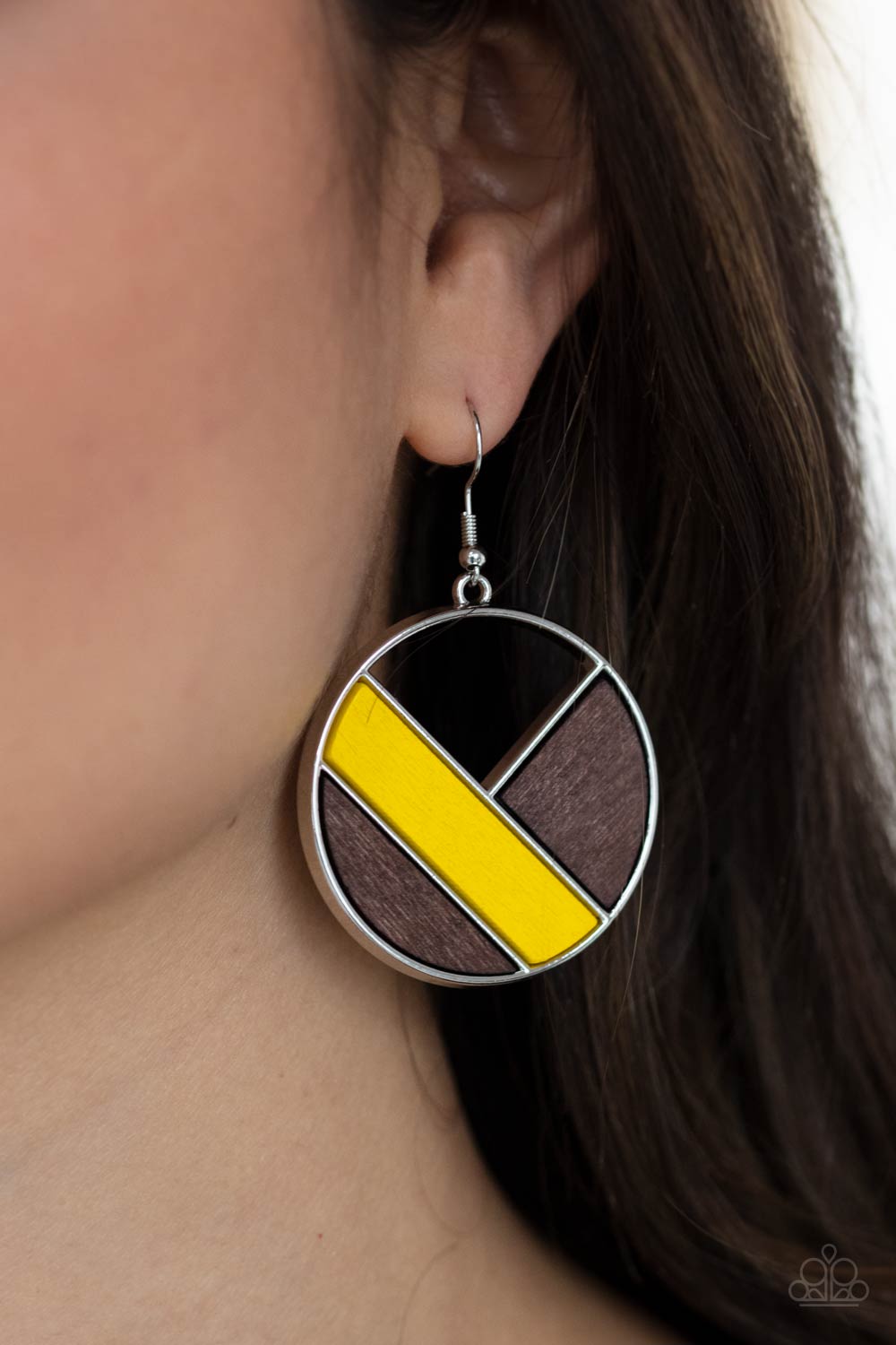 Paparazzi Accessories: Dont Be MODest - Yellow Earring