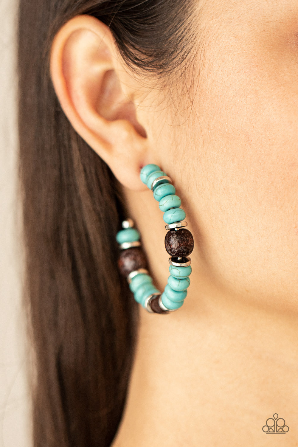 Paparazzi Accessories: Definitely Down-To-Earth - Blue Earring