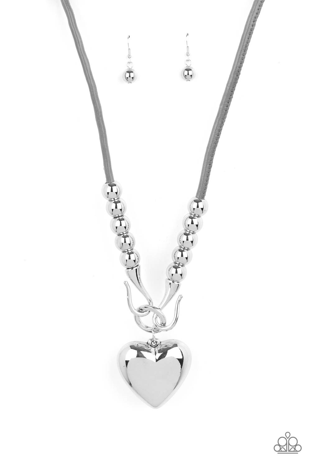 Paparazzi Accessories: Forbidden Love - Silver Necklace
