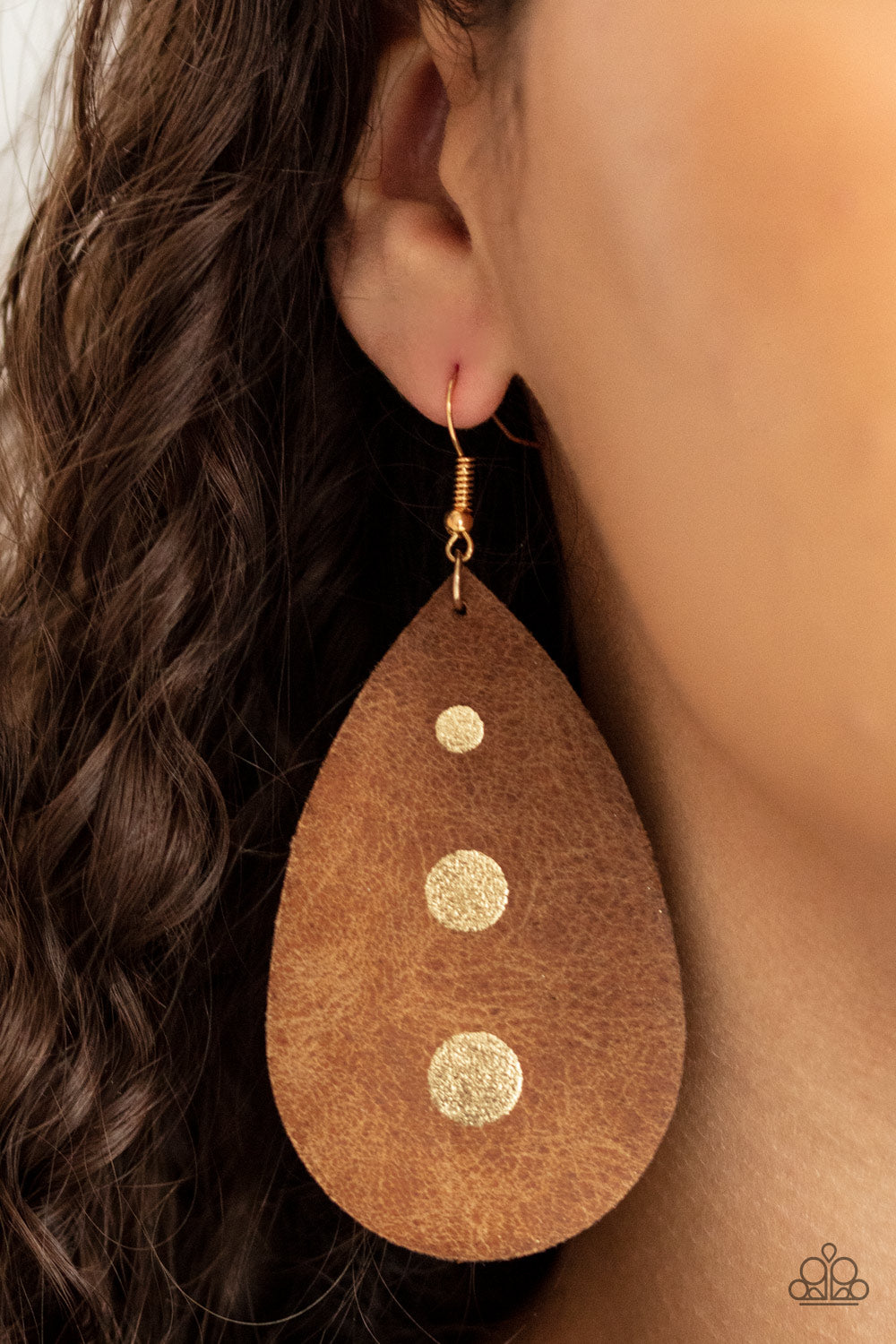 Paparazzi Accessories: Rustic Torrent - Gold Earring