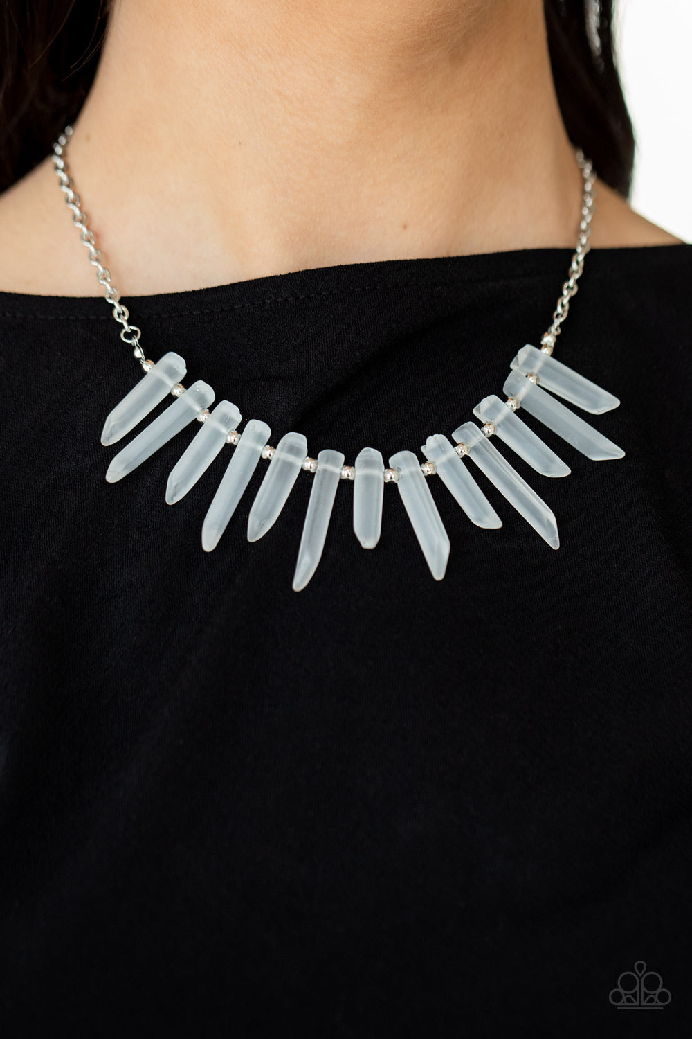 Paparazzi Accessories: Ice Age Intensity - White Necklace