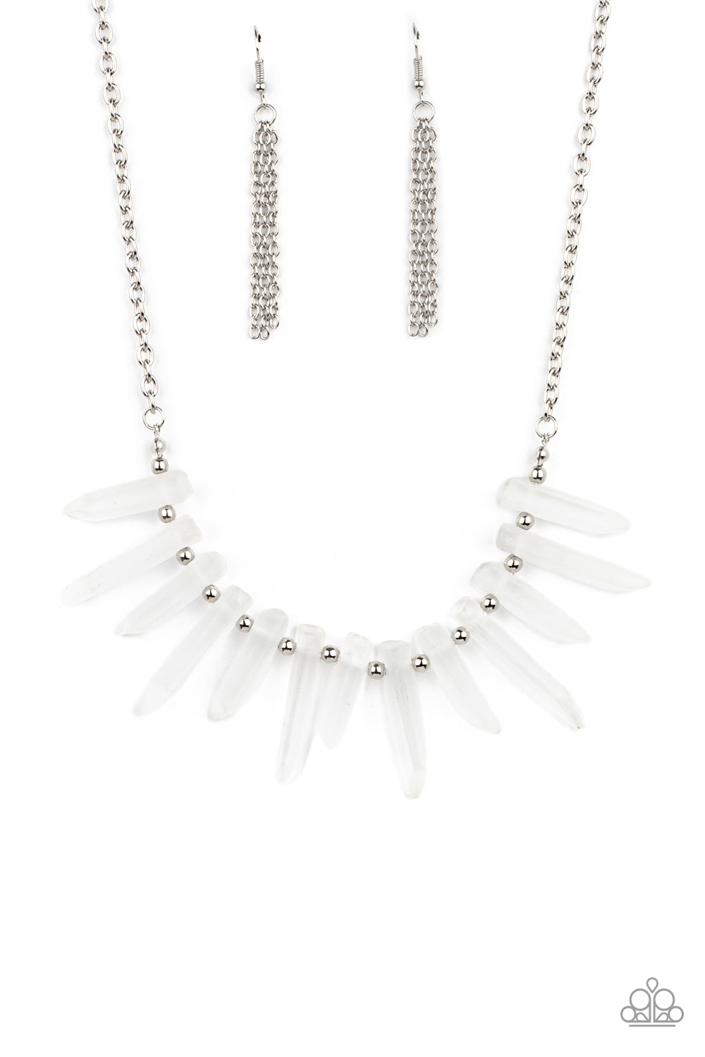 Paparazzi Accessories: Ice Age Intensity - White Necklace