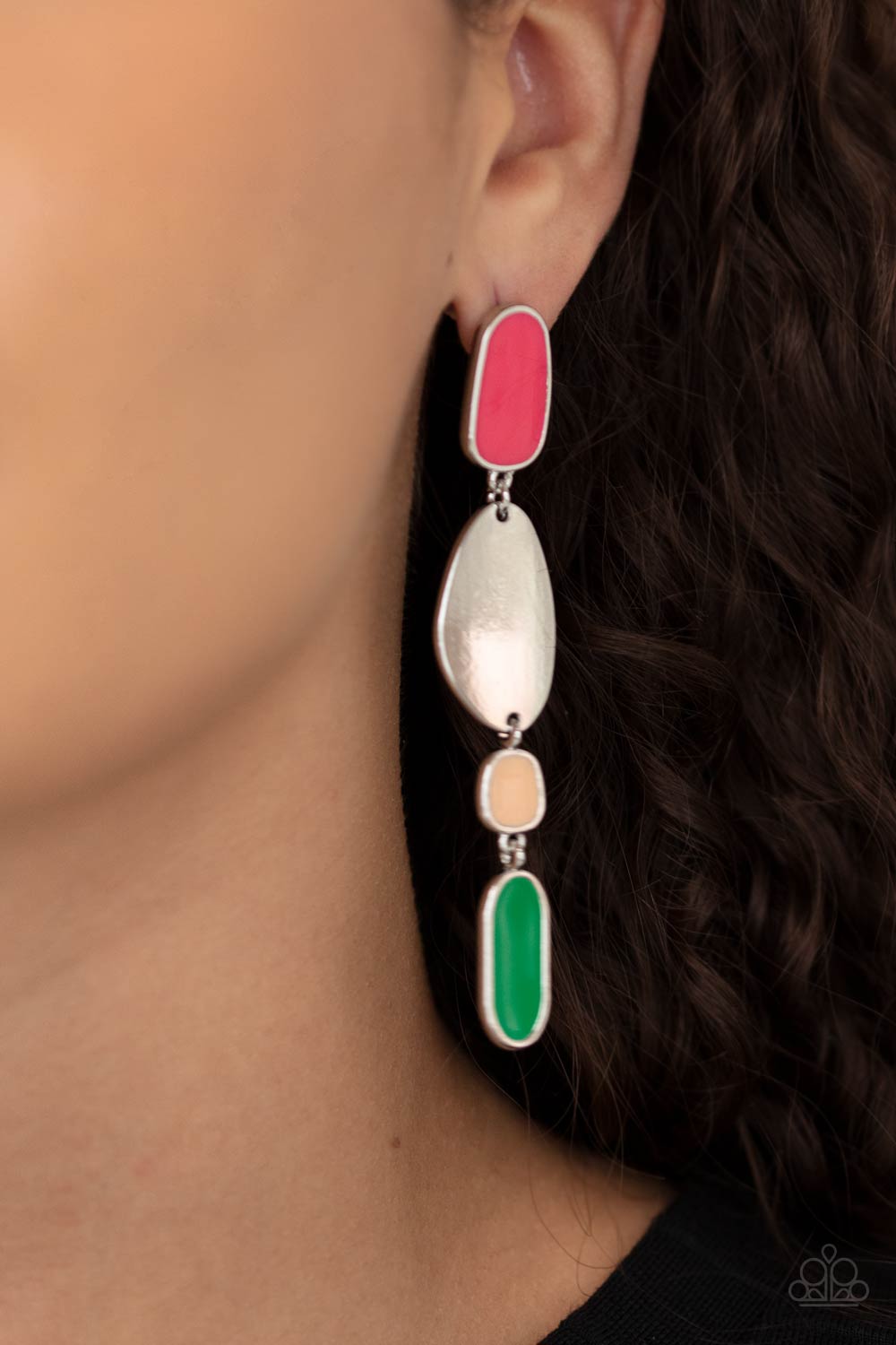 Paparazzi Accessories Deco By Design - Multi Post Earring