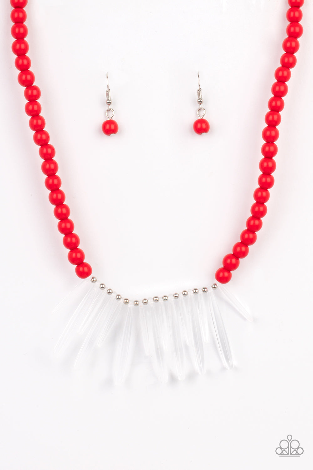Paparazzi Accessories: Icy Intimidation - Red Necklace