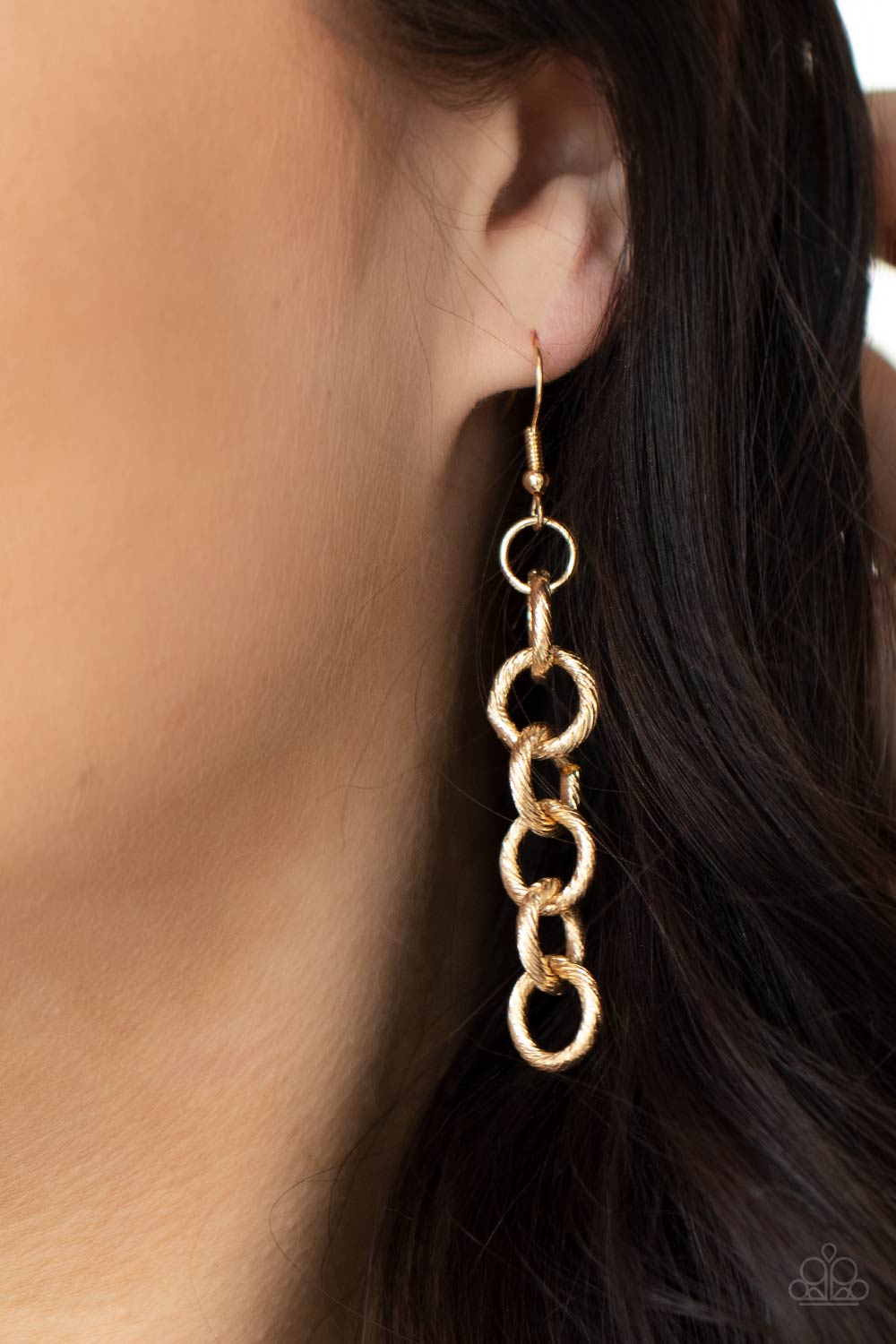 Paparazzi Accessories: Grunge Goals - Gold Necklace