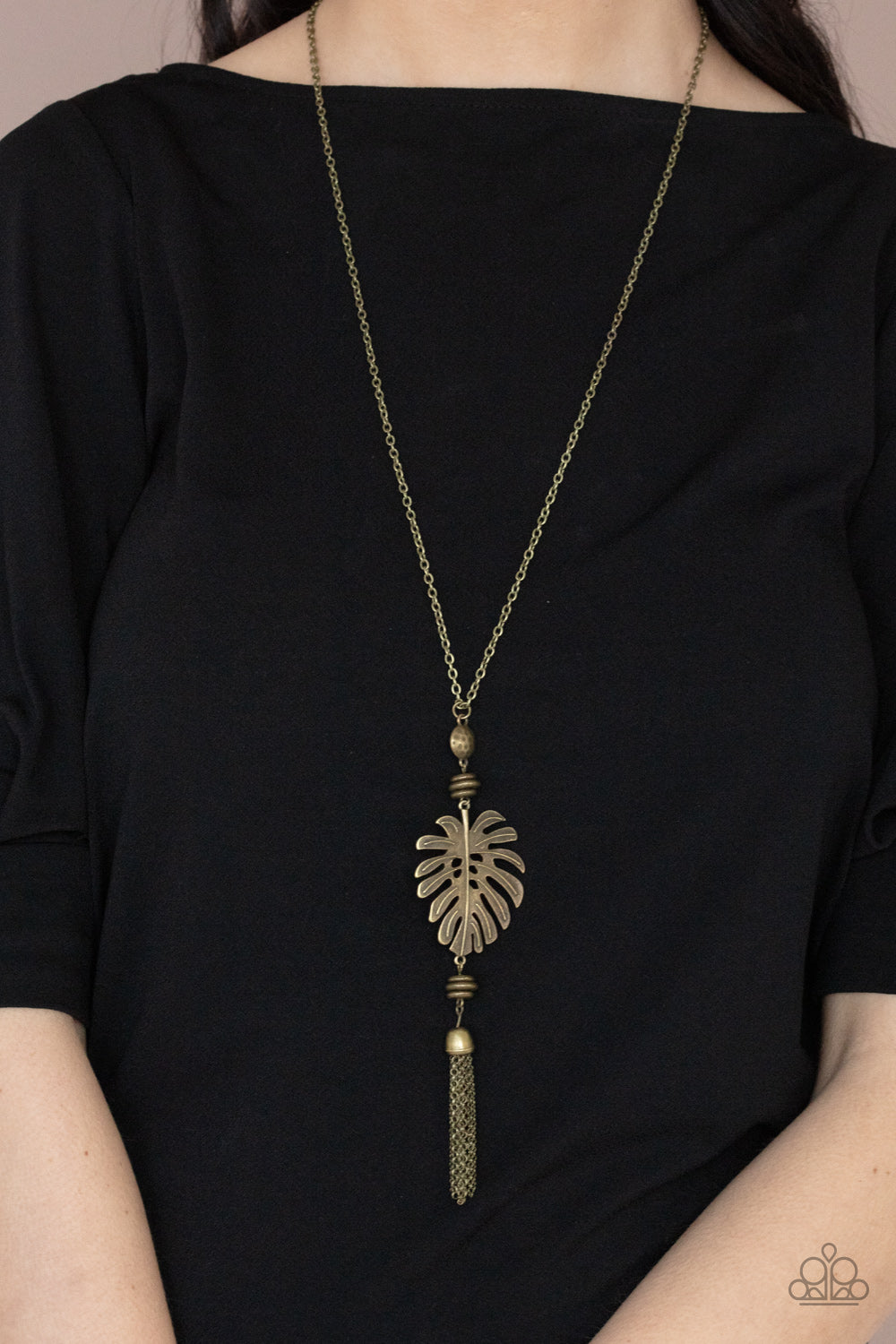 Paparazzi Accessories: Palm Promenade - Brass Necklace